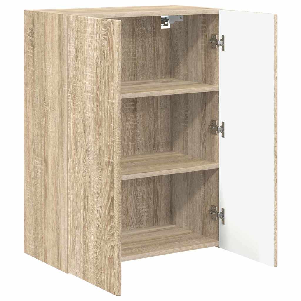 TV Wall Cabinet Sonoma Oak 59.5 x 31 x 80 cm Engineered Wood