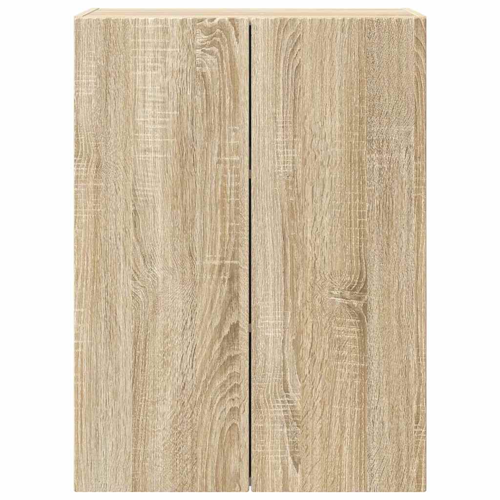 TV Wall Cabinet Sonoma Oak 59.5 x 31 x 80 cm Engineered Wood