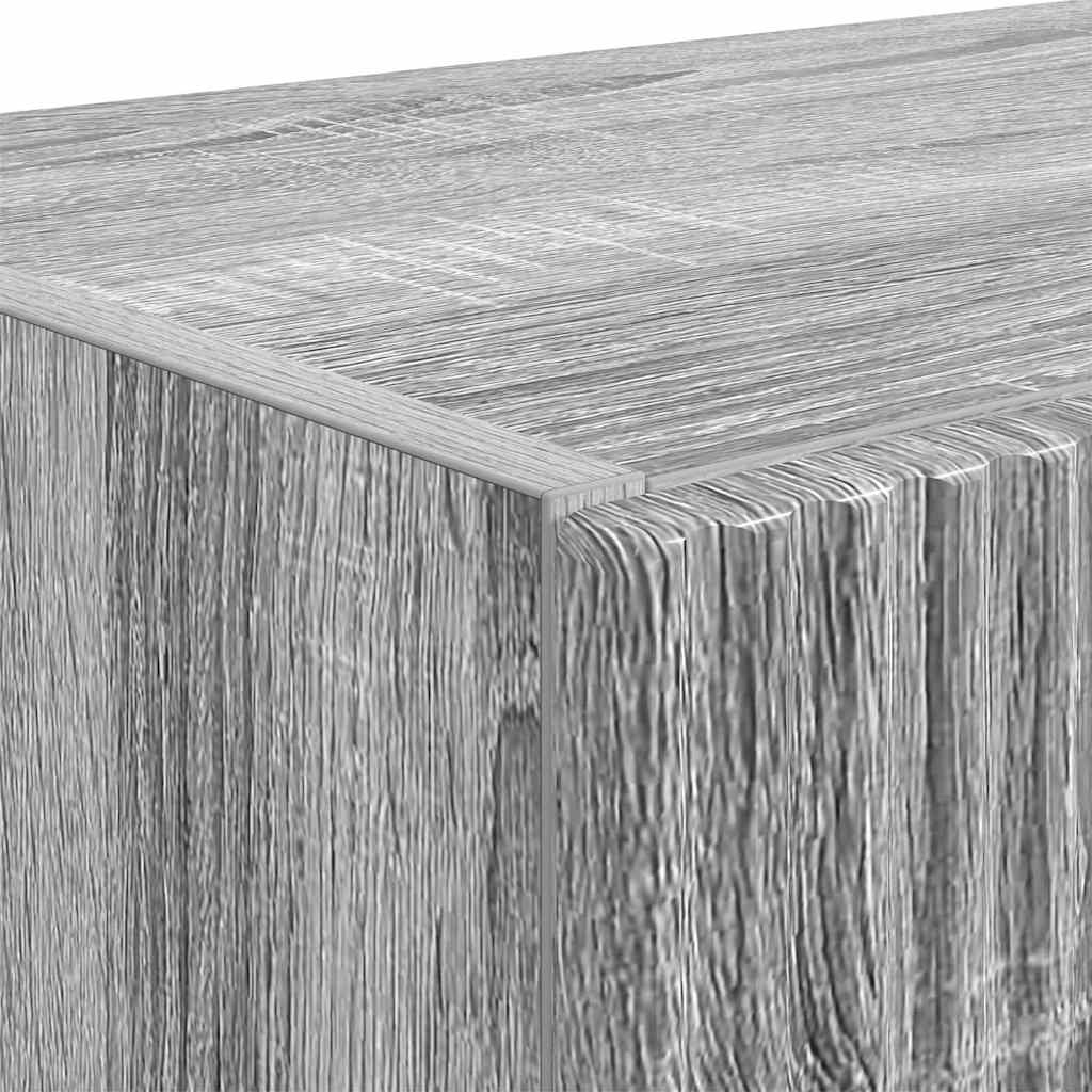 TV Wall Cabinet Grey Sonoma 59.5 x 31 x 80 cm Engineered Wood