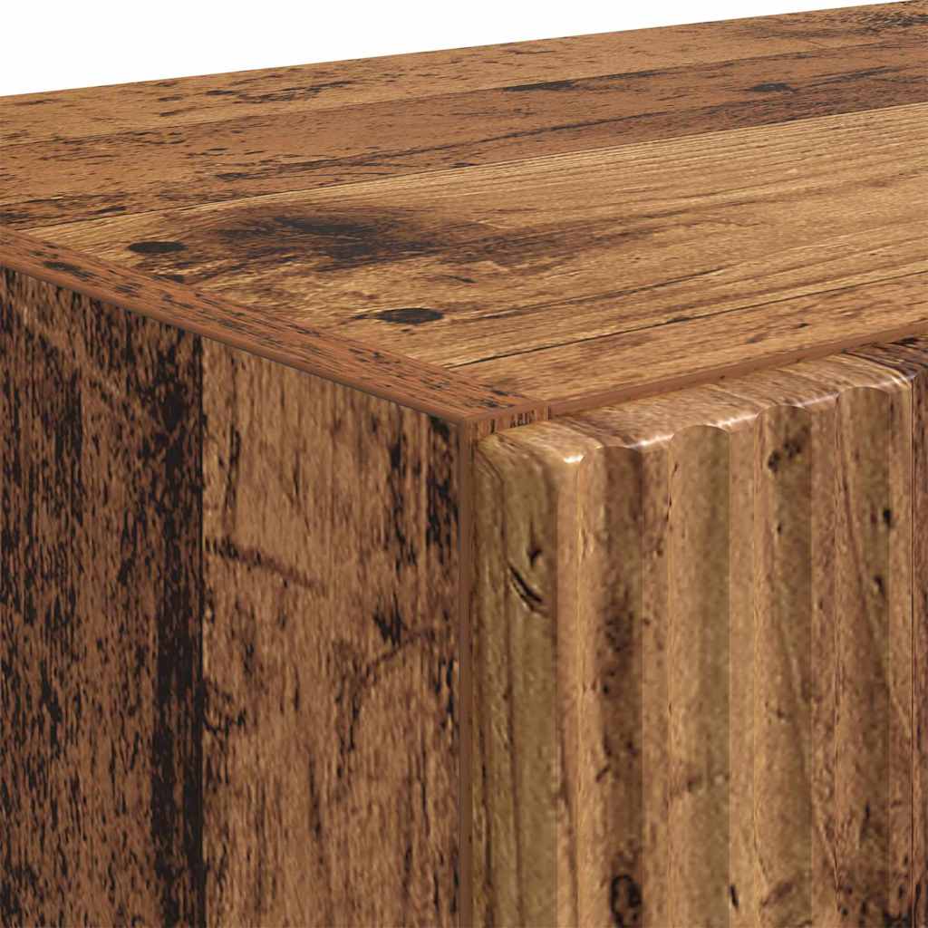TV Wall Cabinet Old Wood 59.5 x 31 x 80 cm Engineered Wood