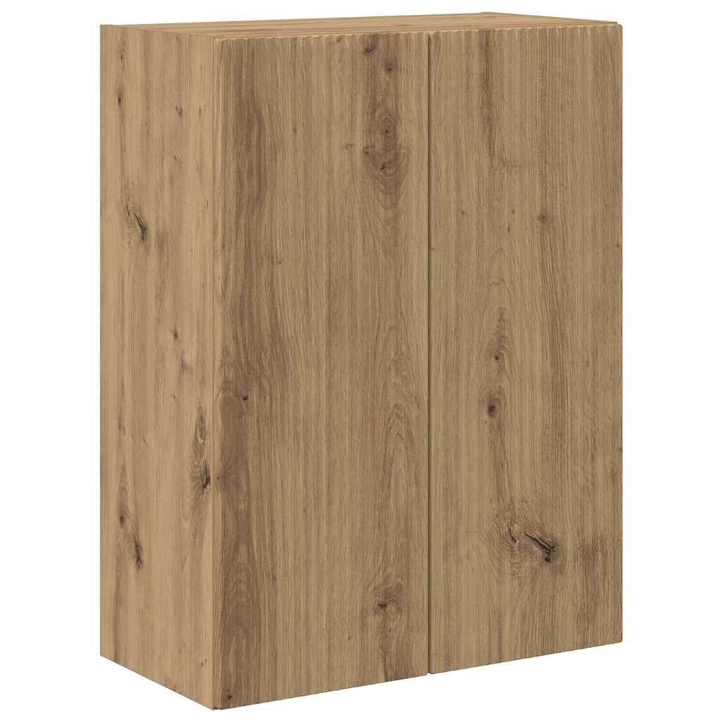 TV Wall Cabinet Artisan Oak 59.5 x 31 x 80 cm Engineered Wood