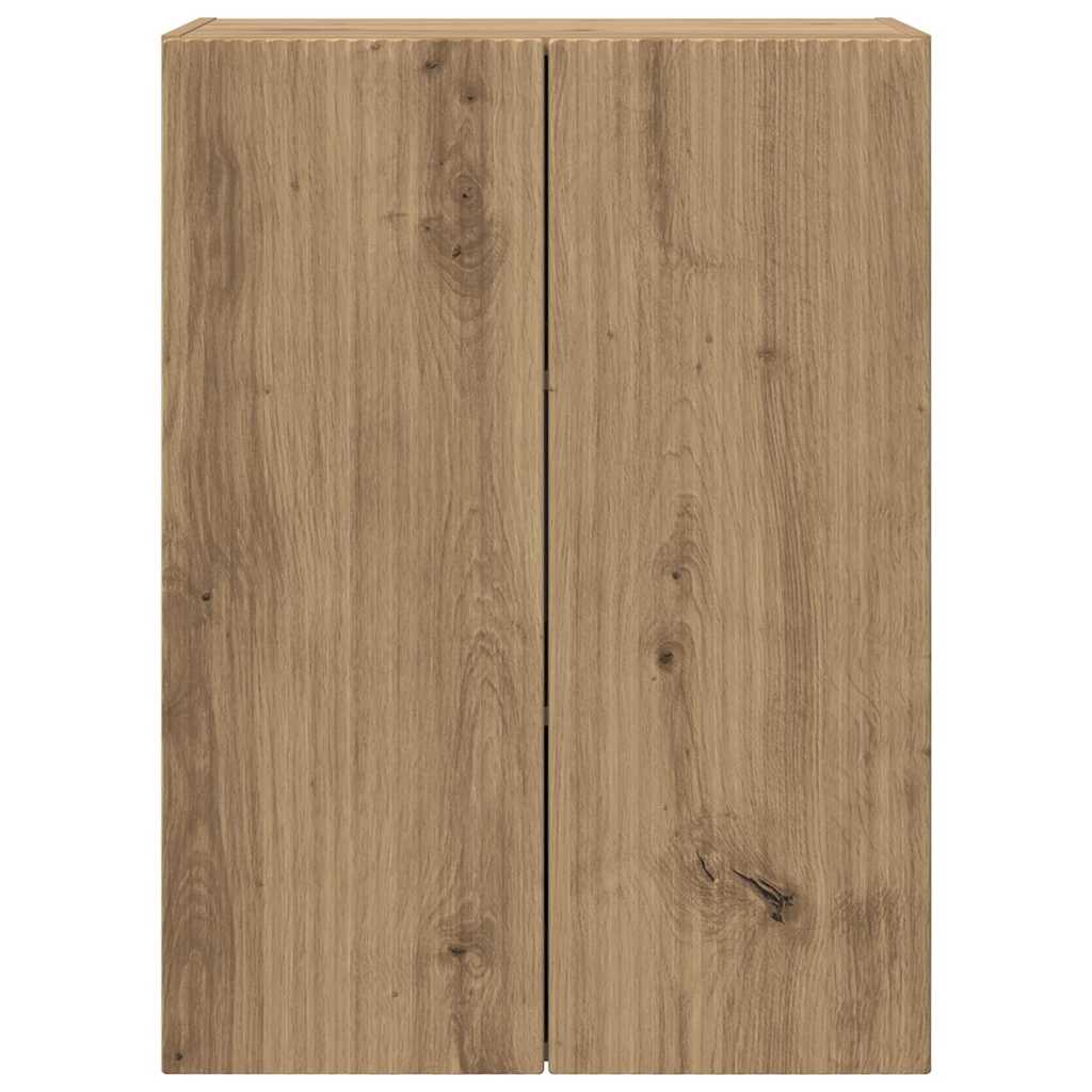 TV Wall Cabinet Artisan Oak 59.5 x 31 x 80 cm Engineered Wood