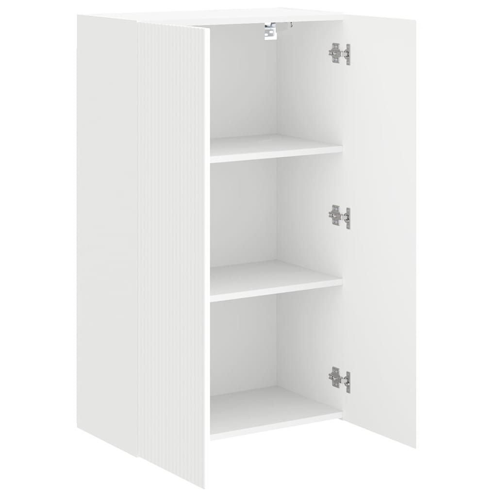 TV Wall Cabinet White 59.5 x 31 x 100 cm Engineered Wood
