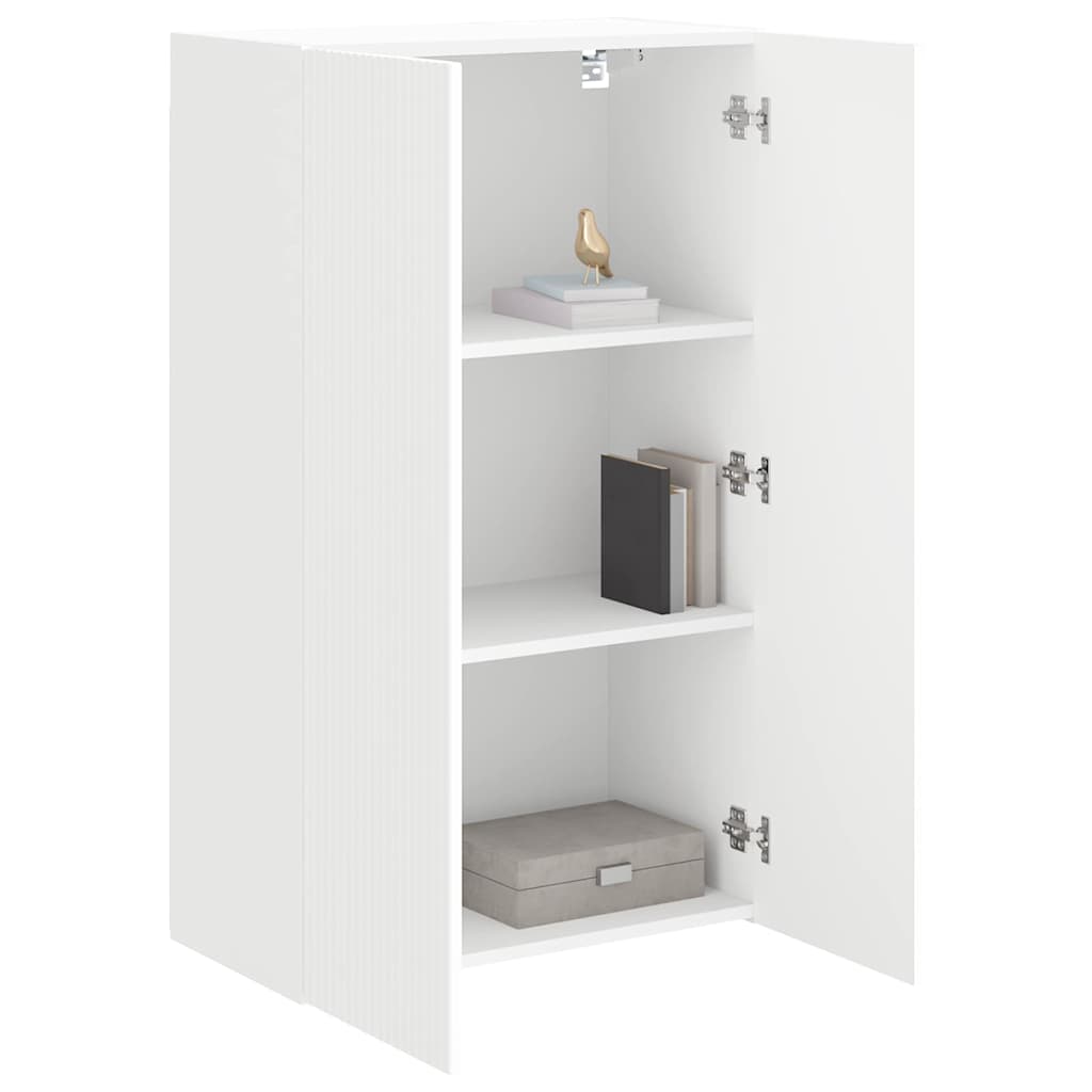 TV Wall Cabinet White 59.5 x 31 x 100 cm Engineered Wood