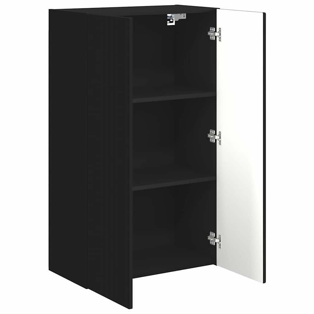 TV Wall Cabinet Black 59.5 x 31 x 100 cm Engineered Wood