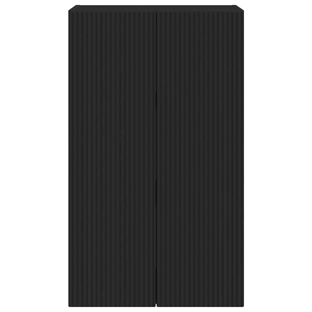 TV Wall Cabinet Black 59.5 x 31 x 100 cm Engineered Wood