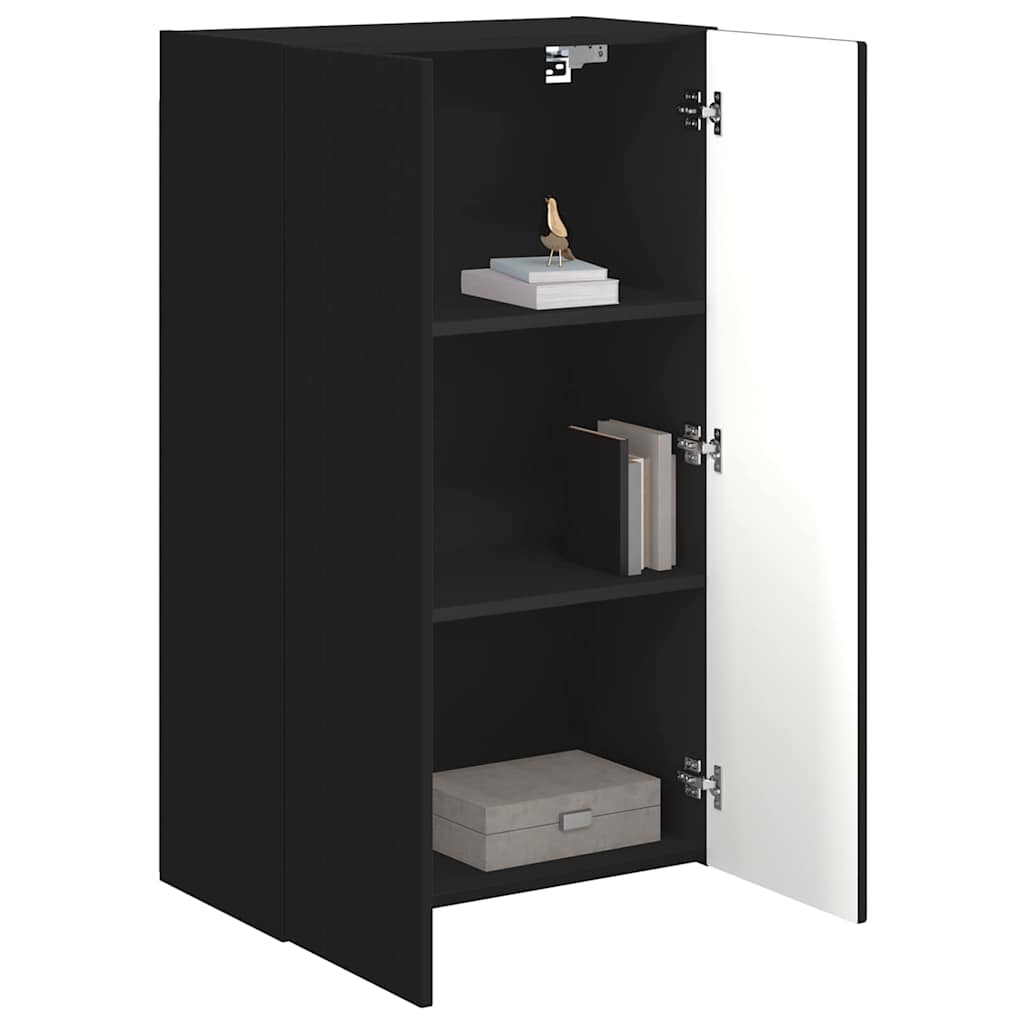 TV Wall Cabinet Black 59.5 x 31 x 100 cm Engineered Wood