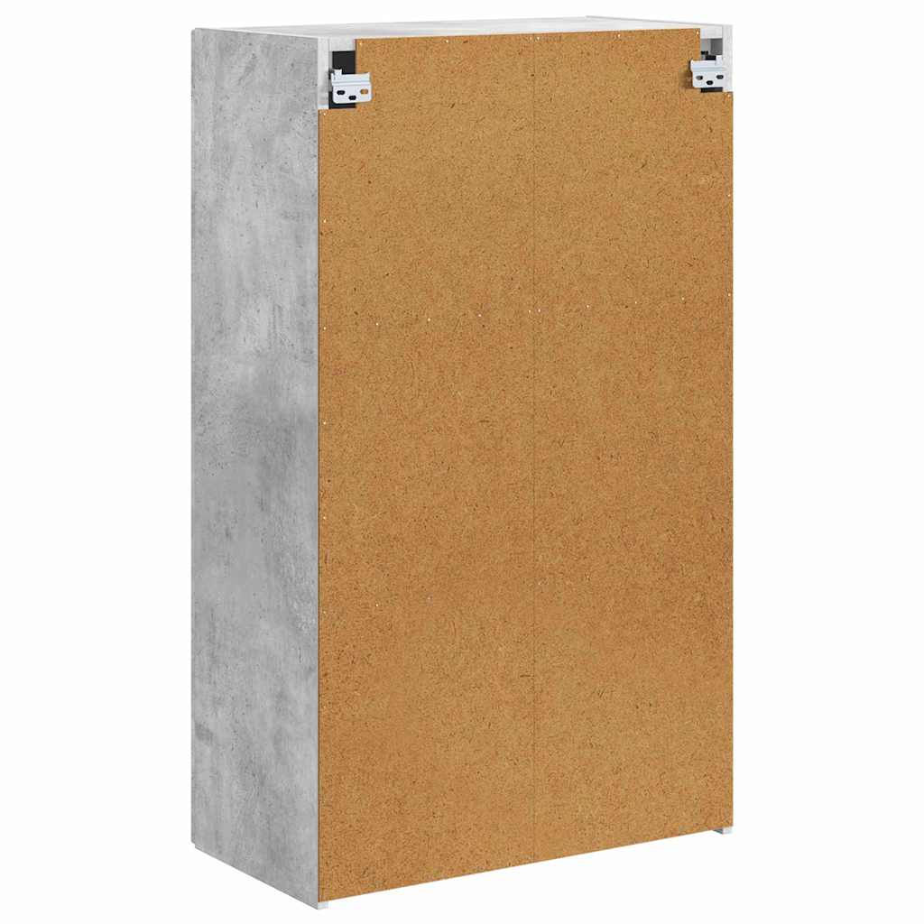 TV Wall Cabinet Wall-mounted Concrete Grey 59.5 x 31 x 100 cm