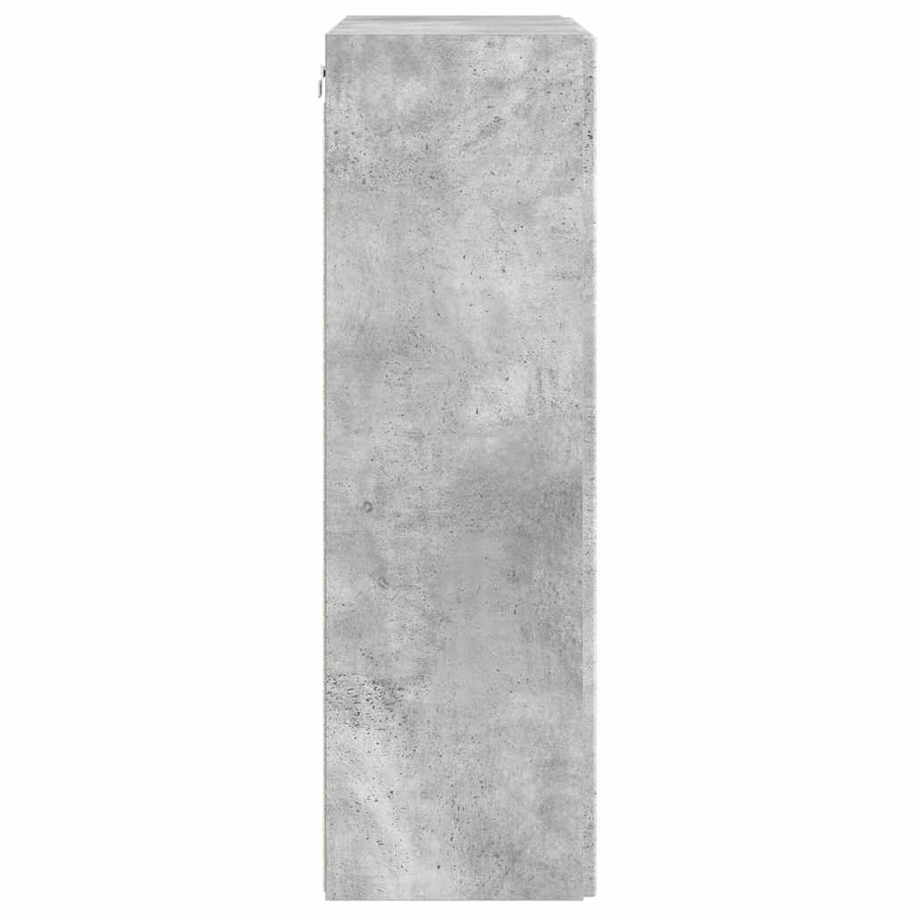 TV Wall Cabinet Wall-mounted Concrete Grey 59.5 x 31 x 100 cm