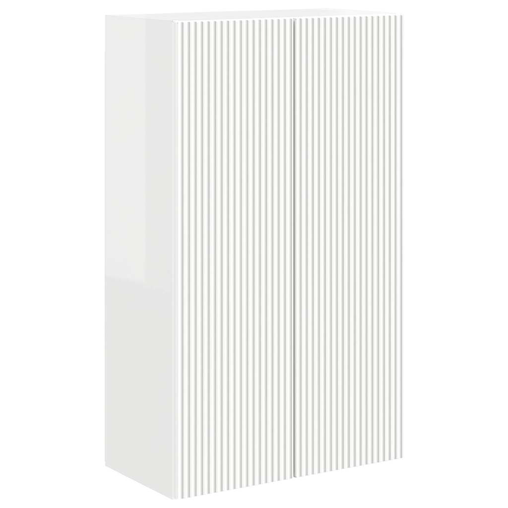 TV Wall Cabinet High Gloss White 59.5 x 31 x 100 cm