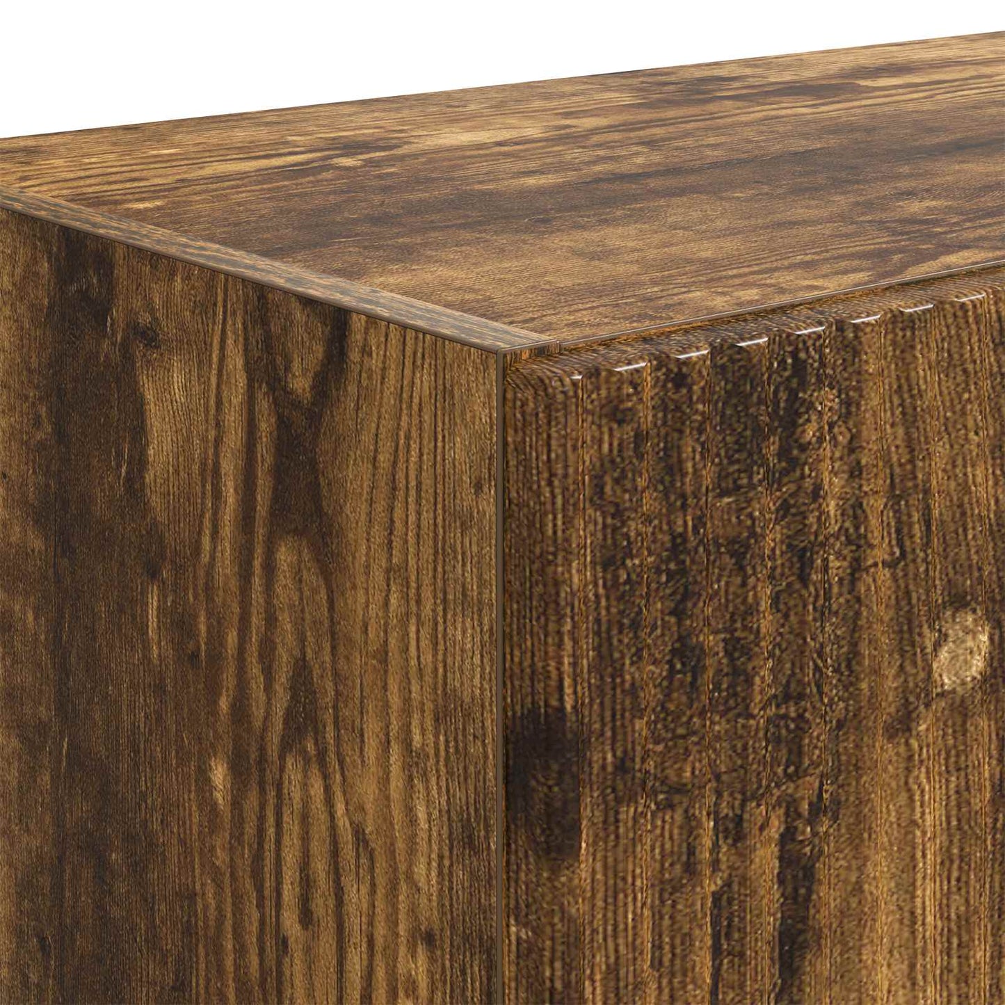 TV Wall Cabinet Smoked Oak 59.5 x 31 x 100 cm Engineered Wood