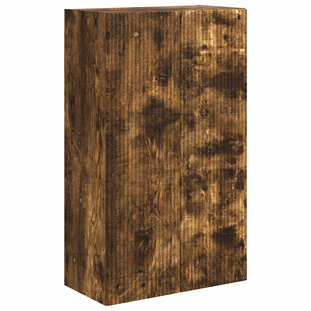 TV Wall Cabinet Smoked Oak 59.5 x 31 x 100 cm Engineered Wood
