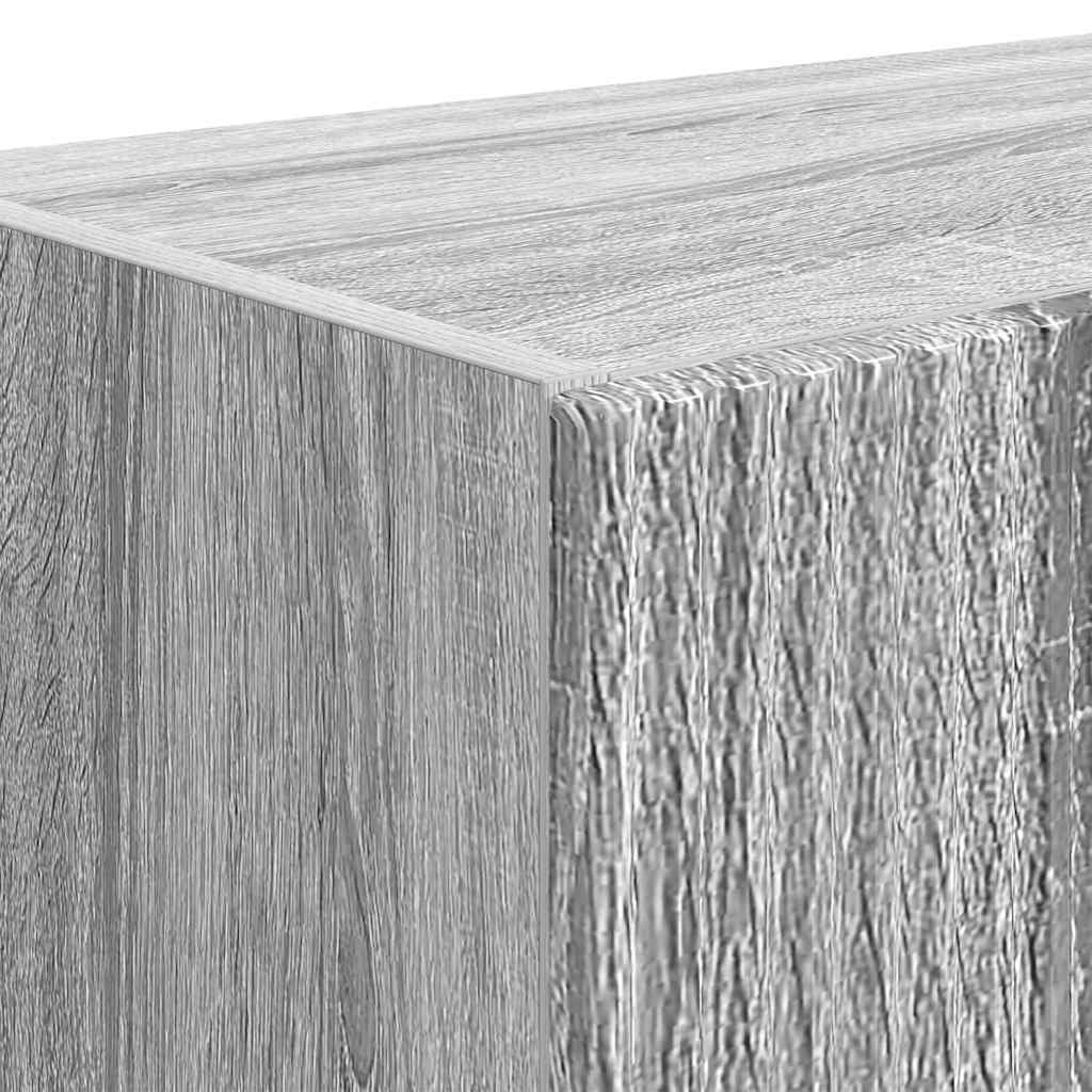 TV Wall Cabinet Grey Sonoma 59.5 x 31 x 100 cm Engineered Wood
