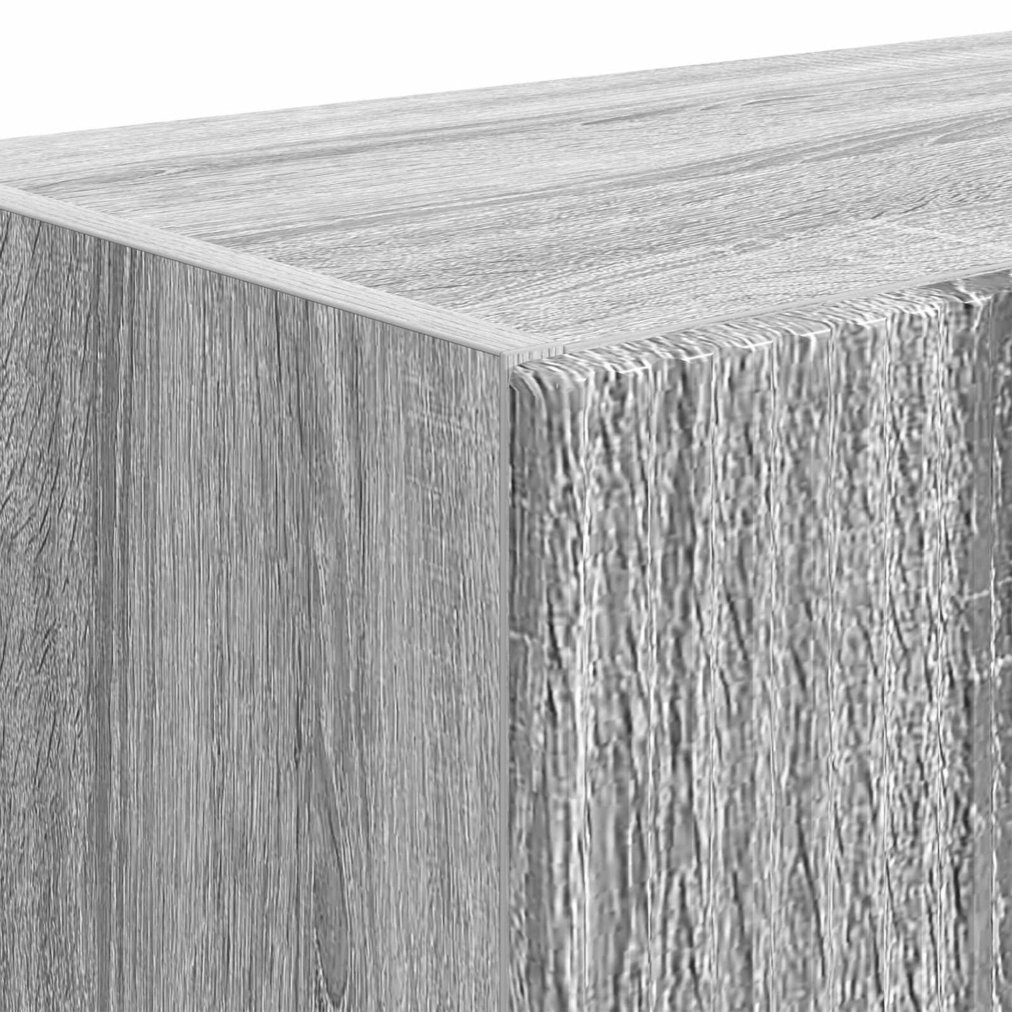 TV Wall Cabinet Grey Sonoma 59.5 x 31 x 100 cm Engineered Wood