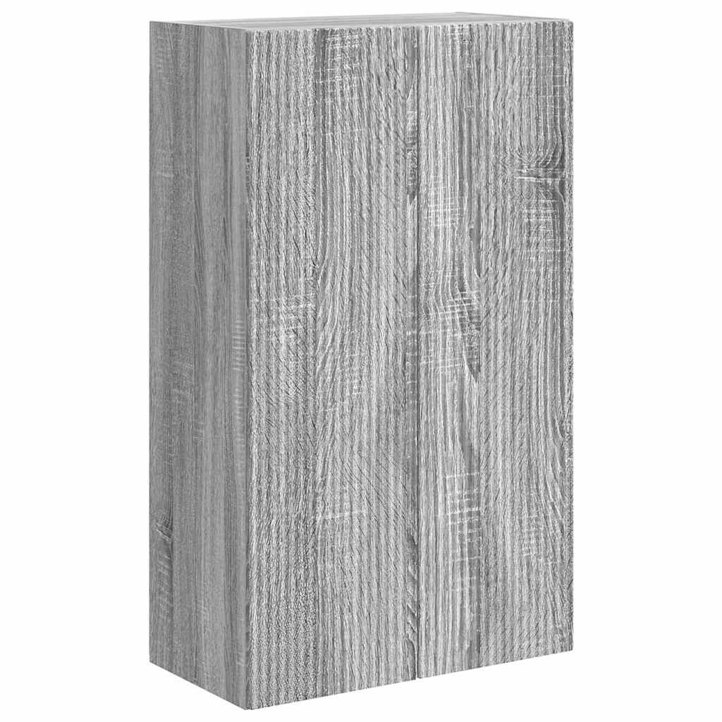 TV Wall Cabinet Grey Sonoma 59.5 x 31 x 100 cm Engineered Wood
