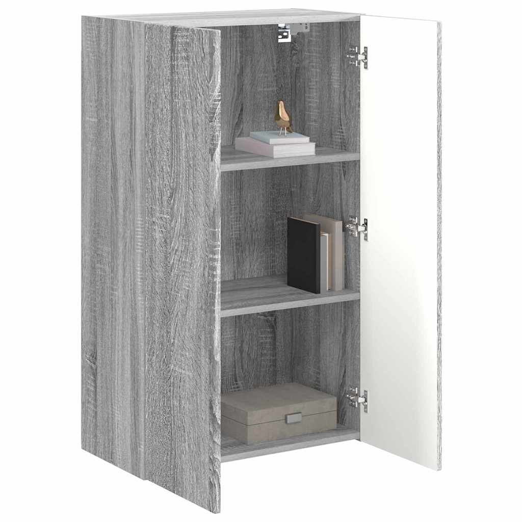 TV Wall Cabinet Grey Sonoma 59.5 x 31 x 100 cm Engineered Wood