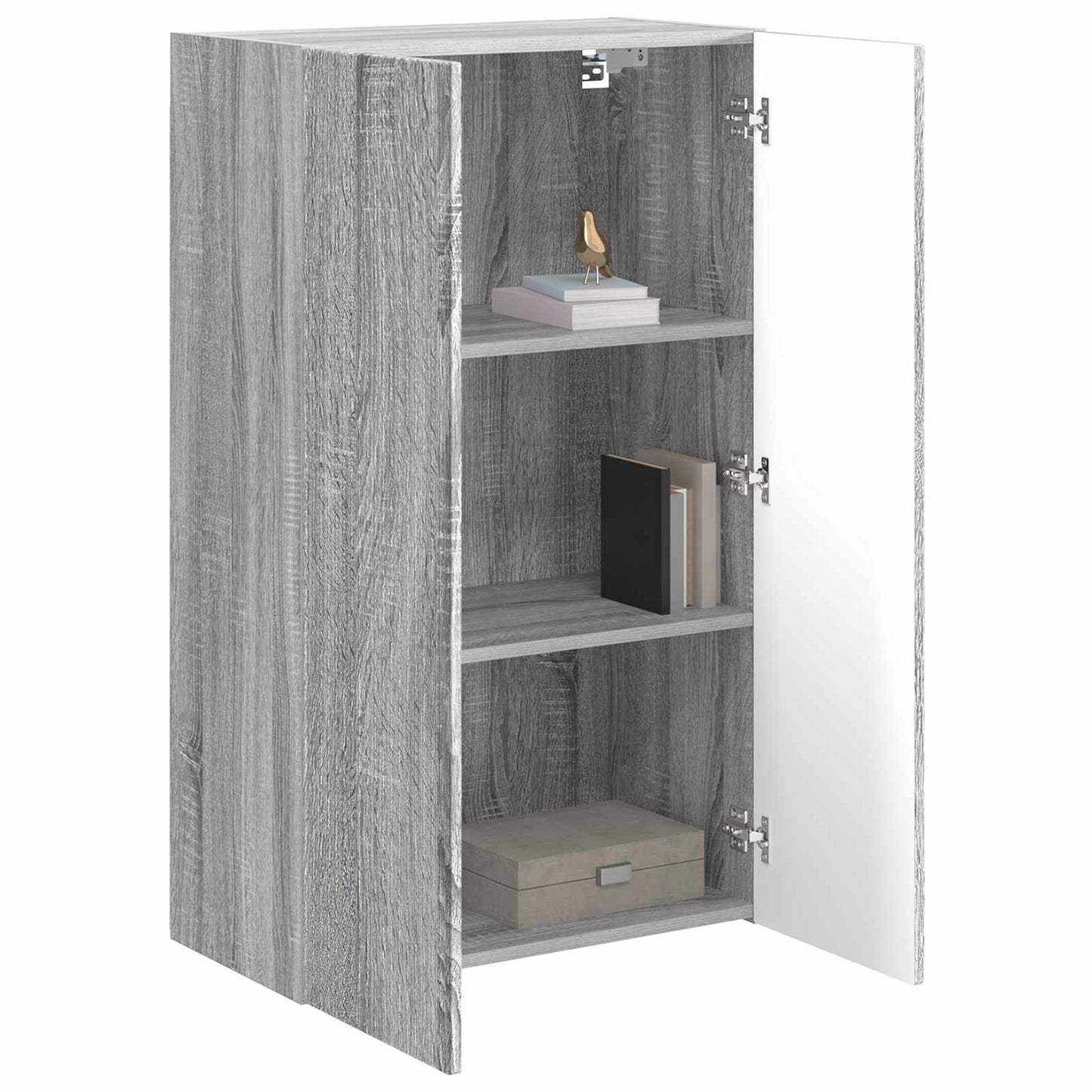 TV Wall Cabinet Grey Sonoma 59.5 x 31 x 100 cm Engineered Wood