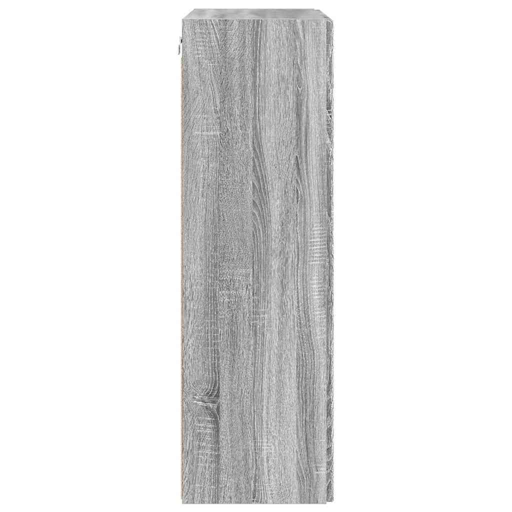 TV Wall Cabinet Grey Sonoma 59.5 x 31 x 100 cm Engineered Wood