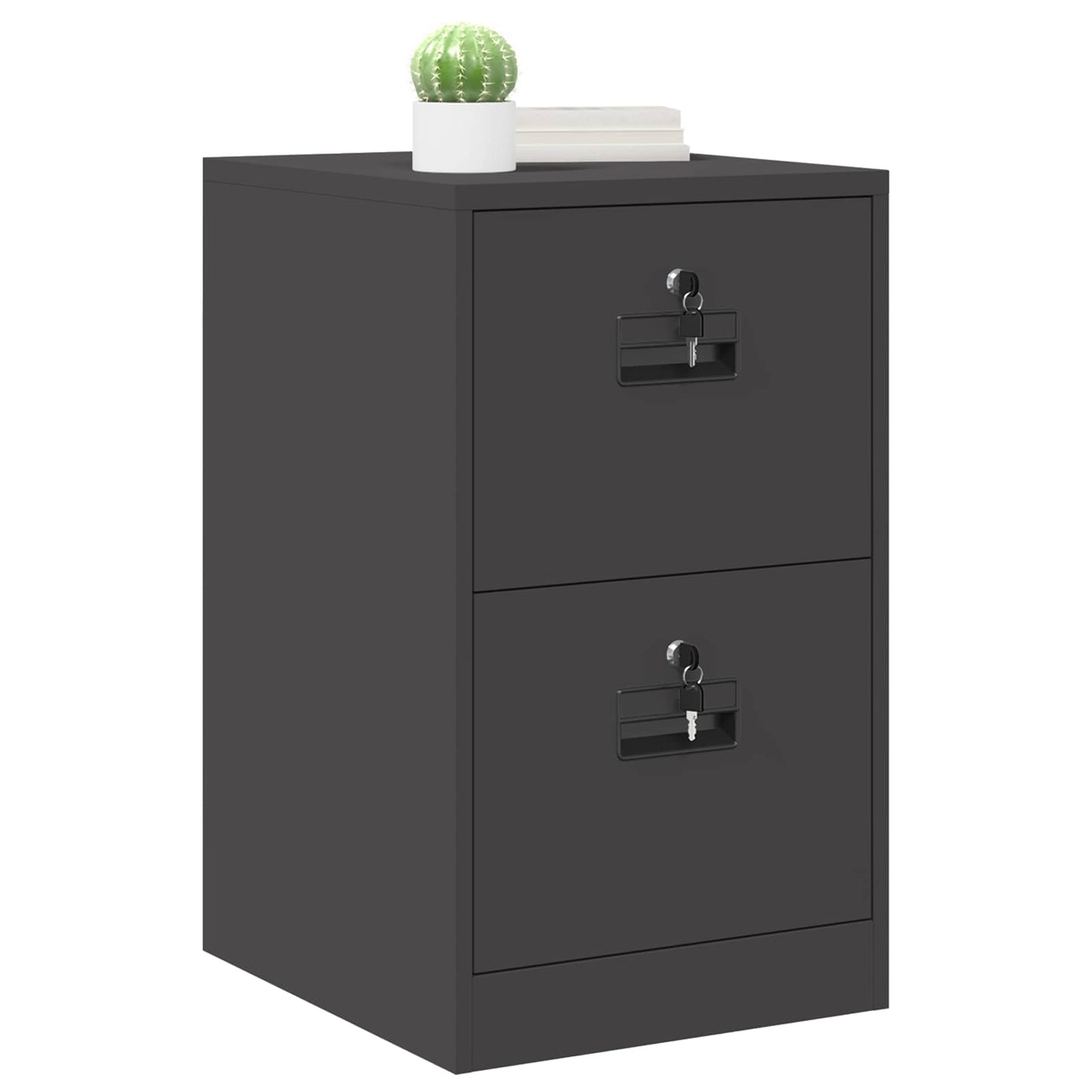 File Cabinet Black 44 x 50 x 74.5 cm Cold-Rolled Steel