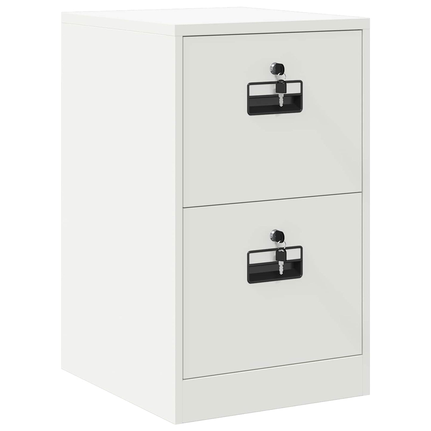 File Cabinet White 44 x 50 x 74.5 cm Cold-Rolled Steel