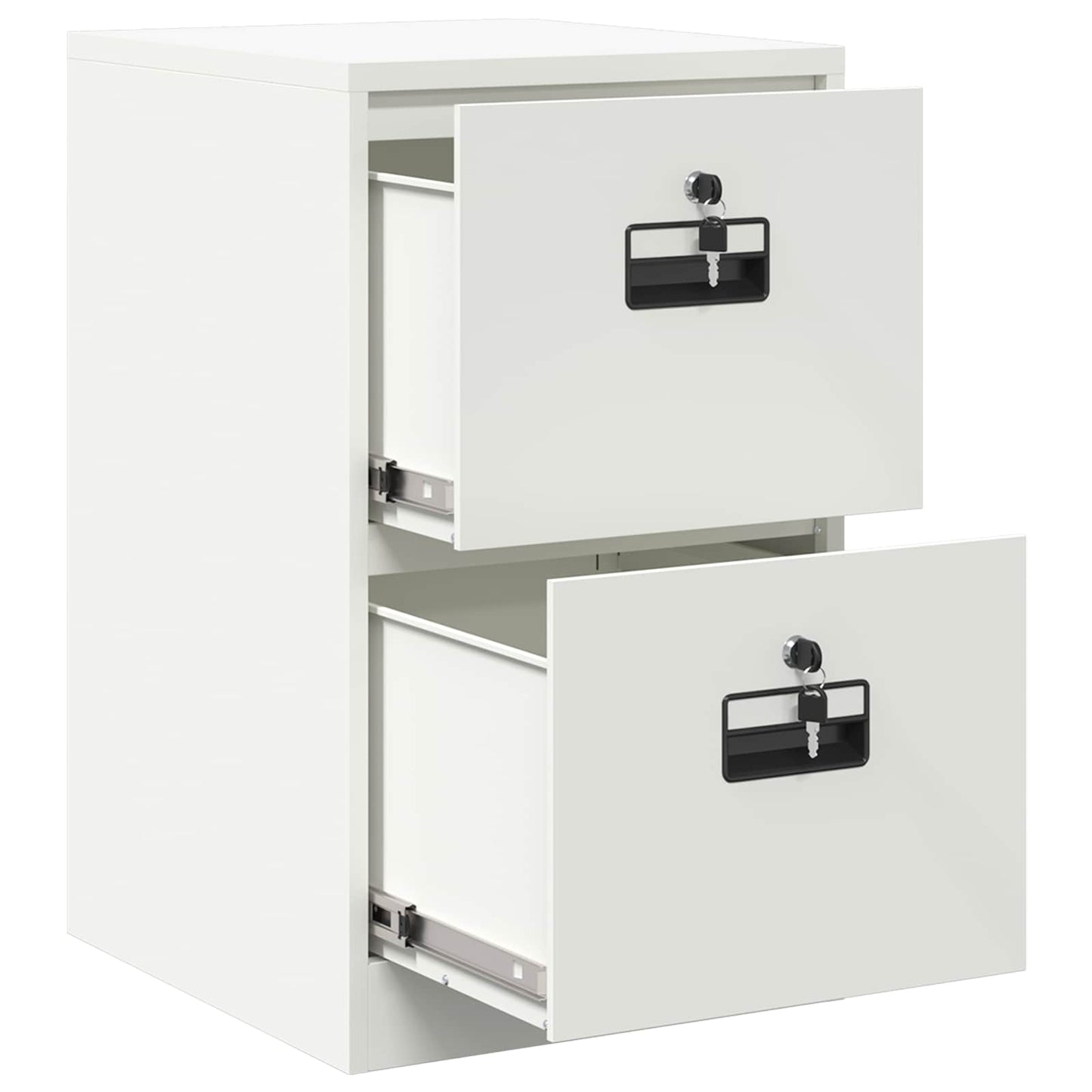 File Cabinet White 44 x 50 x 74.5 cm Cold-Rolled Steel
