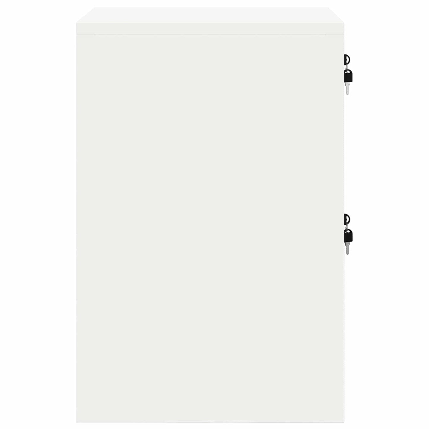 File Cabinet White 44 x 50 x 74.5 cm Cold-Rolled Steel