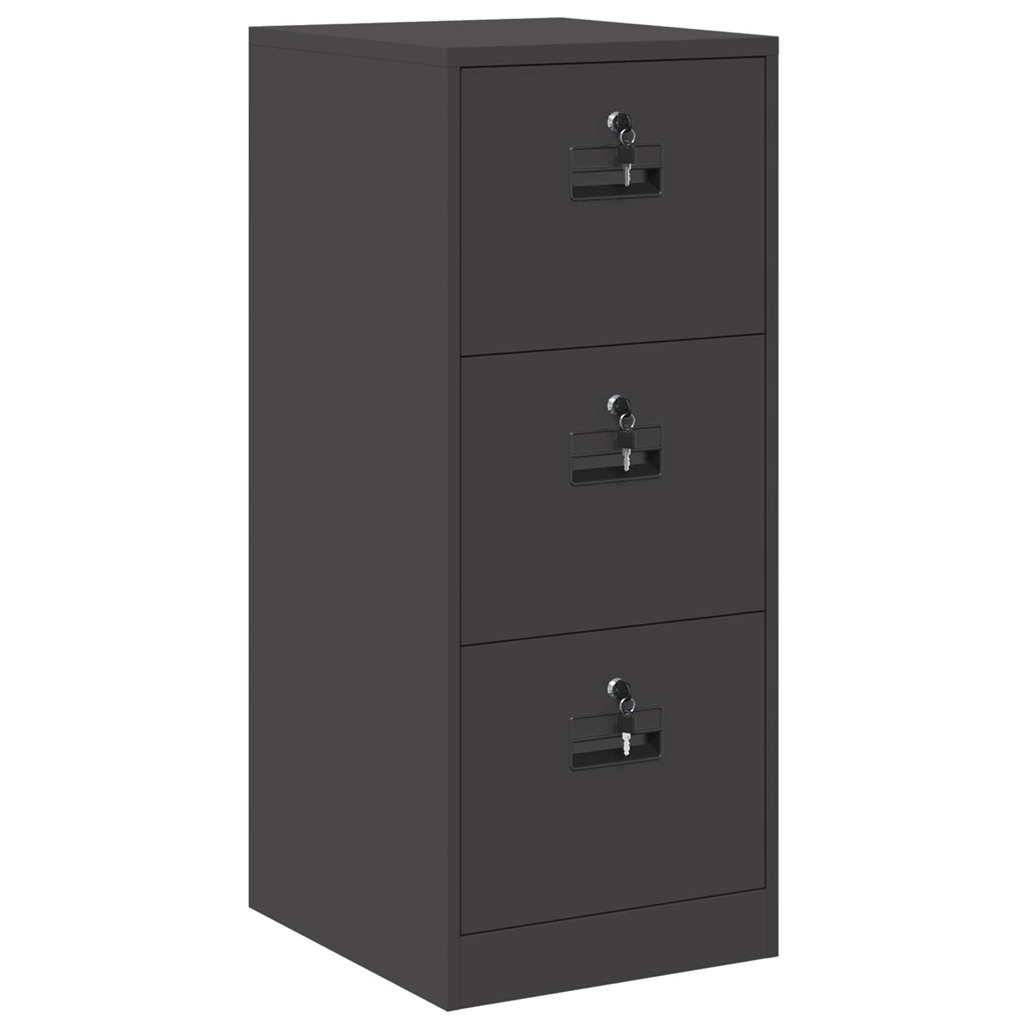 File Cabinet Black 44 x 50 x 106.5 cm Cold-Rolled Steel