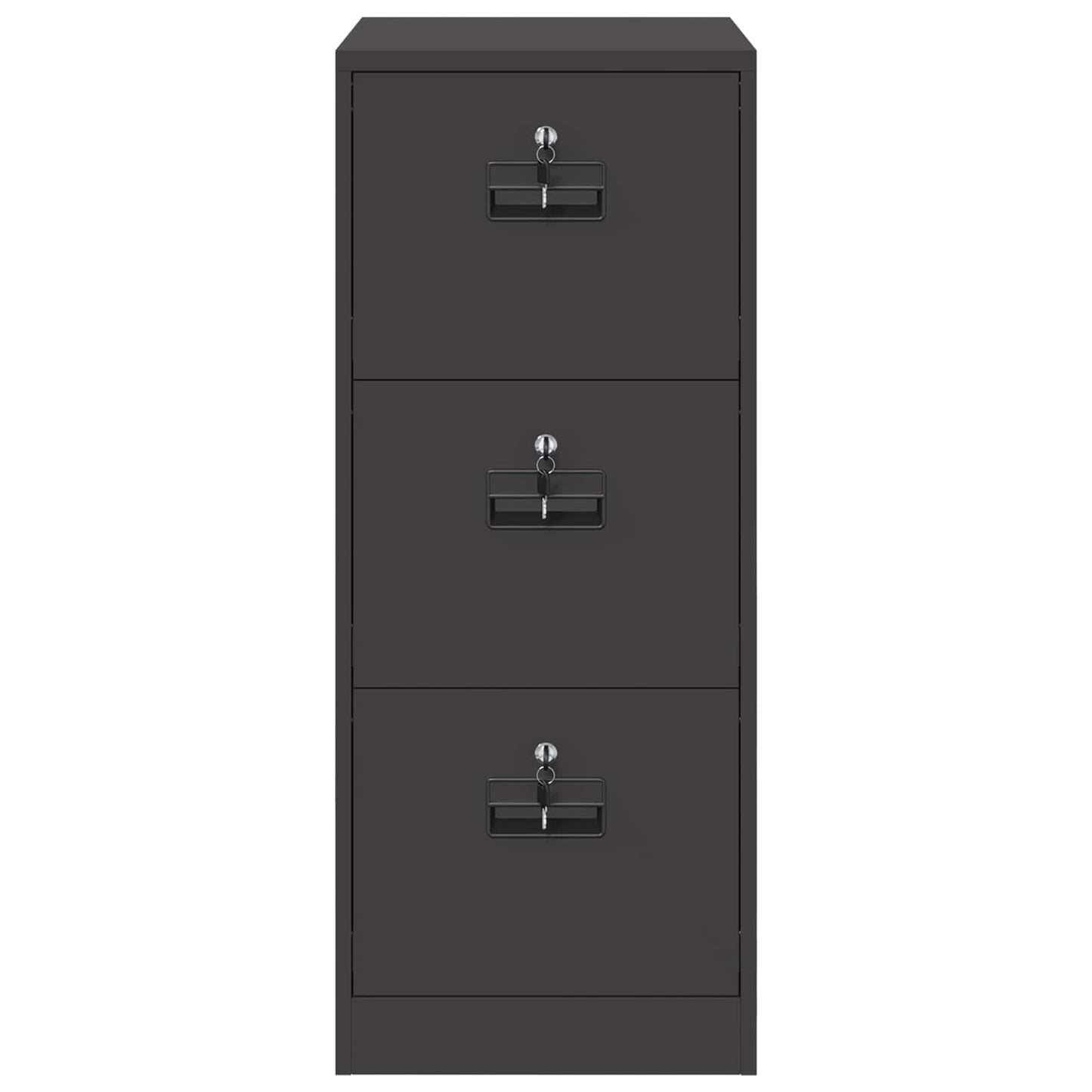 File Cabinet Black 44 x 50 x 106.5 cm Cold-Rolled Steel