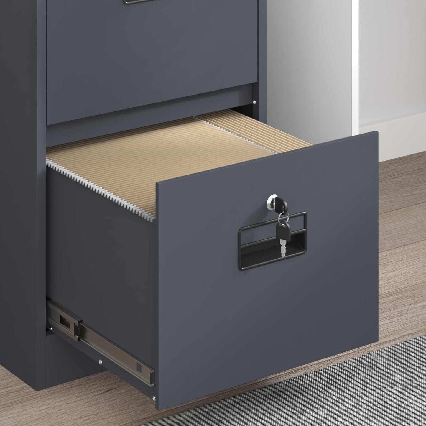 File Cabinet Anthracite 44 x 50 x 106.5 cm Cold-Rolled Steel