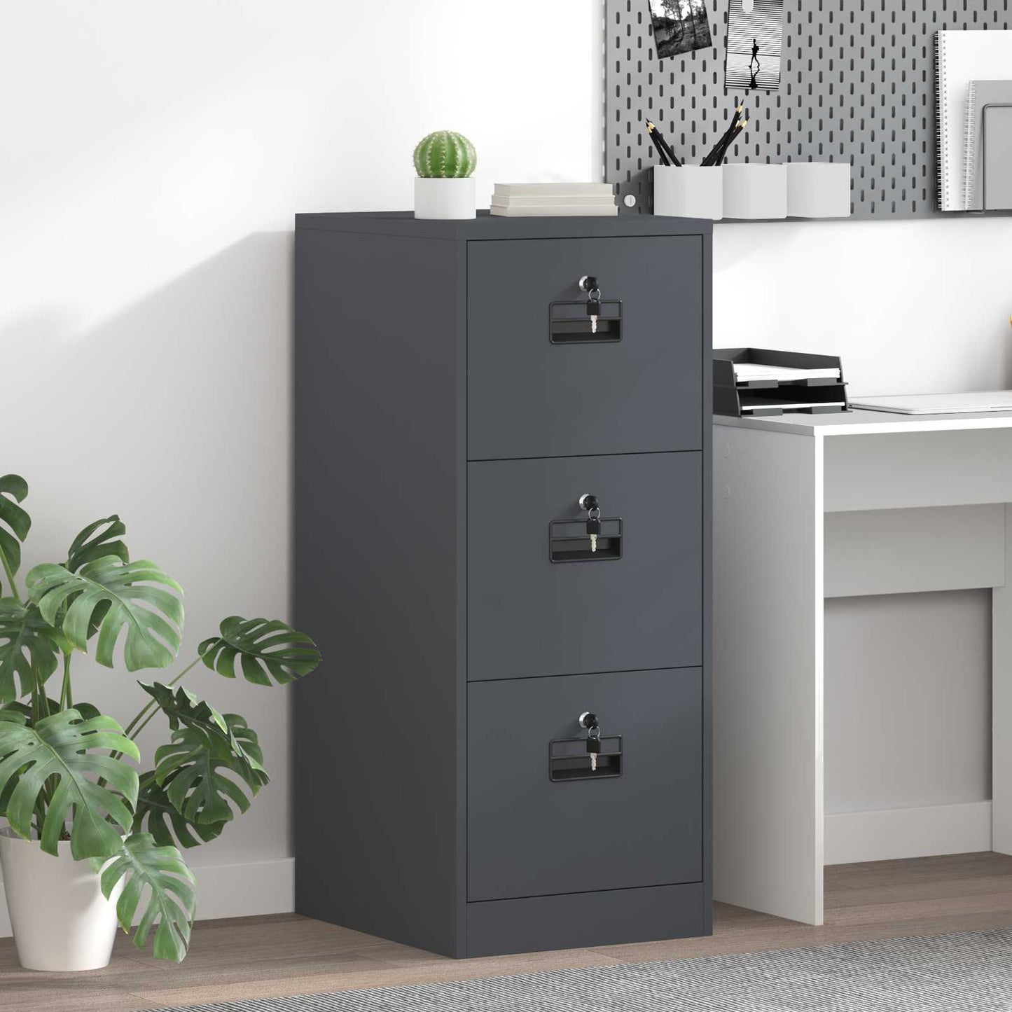 File Cabinet Anthracite 44 x 50 x 106.5 cm Cold-Rolled Steel