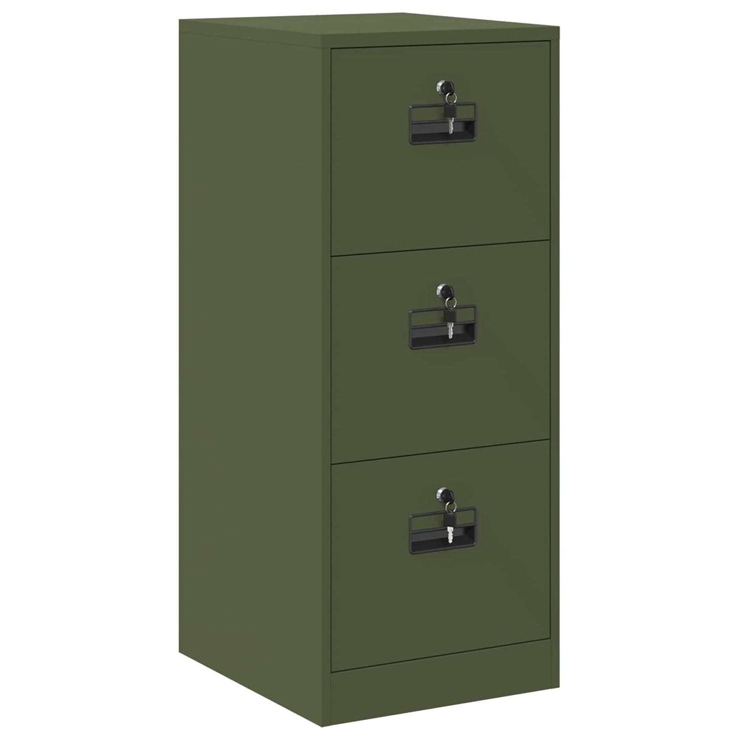 File Cabinet Olive Green 44 x 50 x 106.5 cm Cold-Rolled Steel