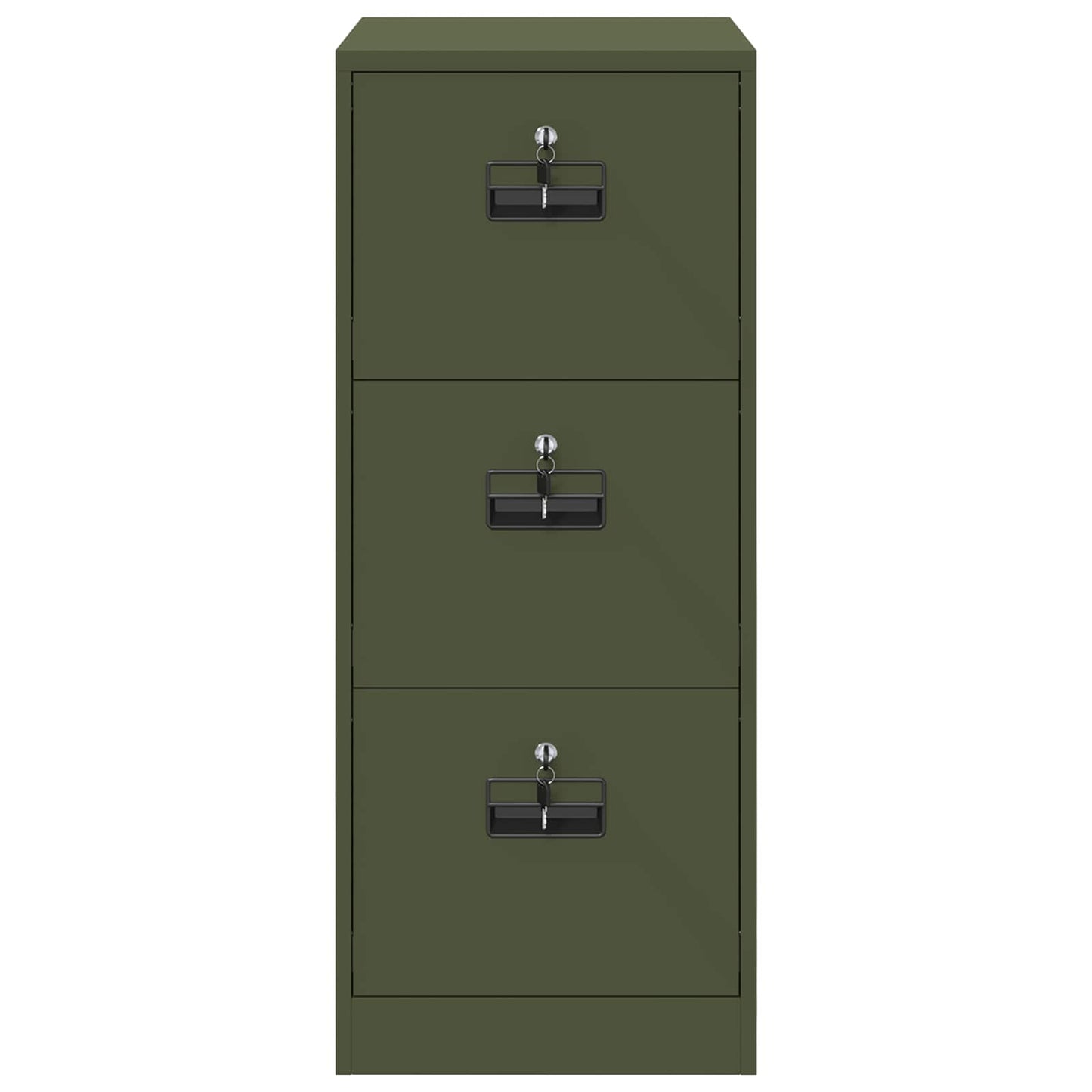 File Cabinet Olive Green 44 x 50 x 106.5 cm Cold-Rolled Steel