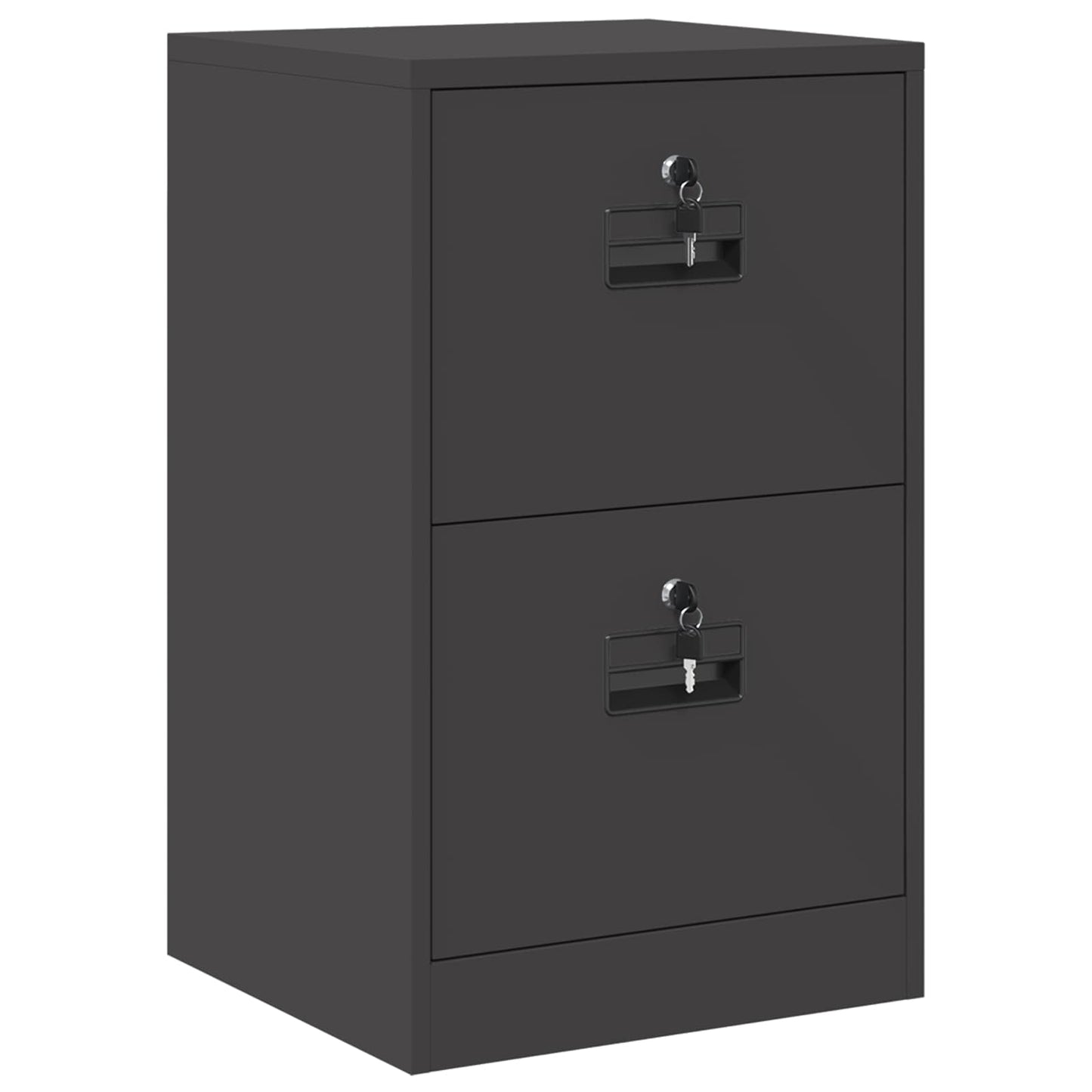 File Cabinet Black 45.5 x 42 x 74.5 cm Cold-Rolled Steel