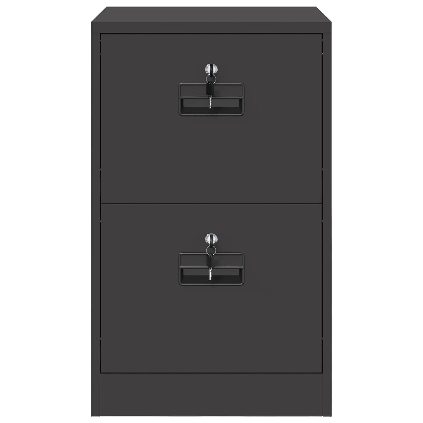 File Cabinet Black 45.5 x 42 x 74.5 cm Cold-Rolled Steel