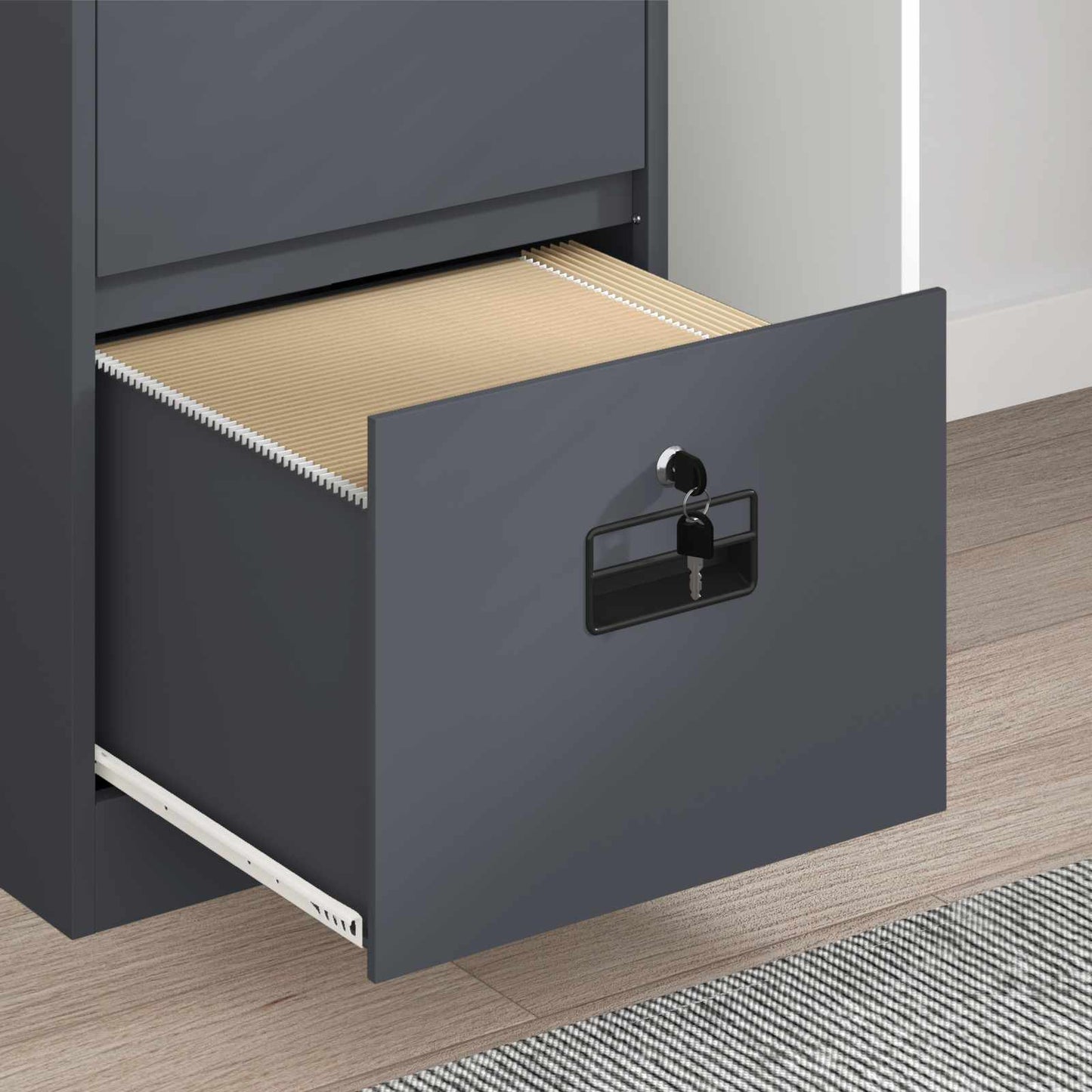 File Cabinet Anthracite 45.5 x 42 x 74.5 cm Cold-Rolled Steel