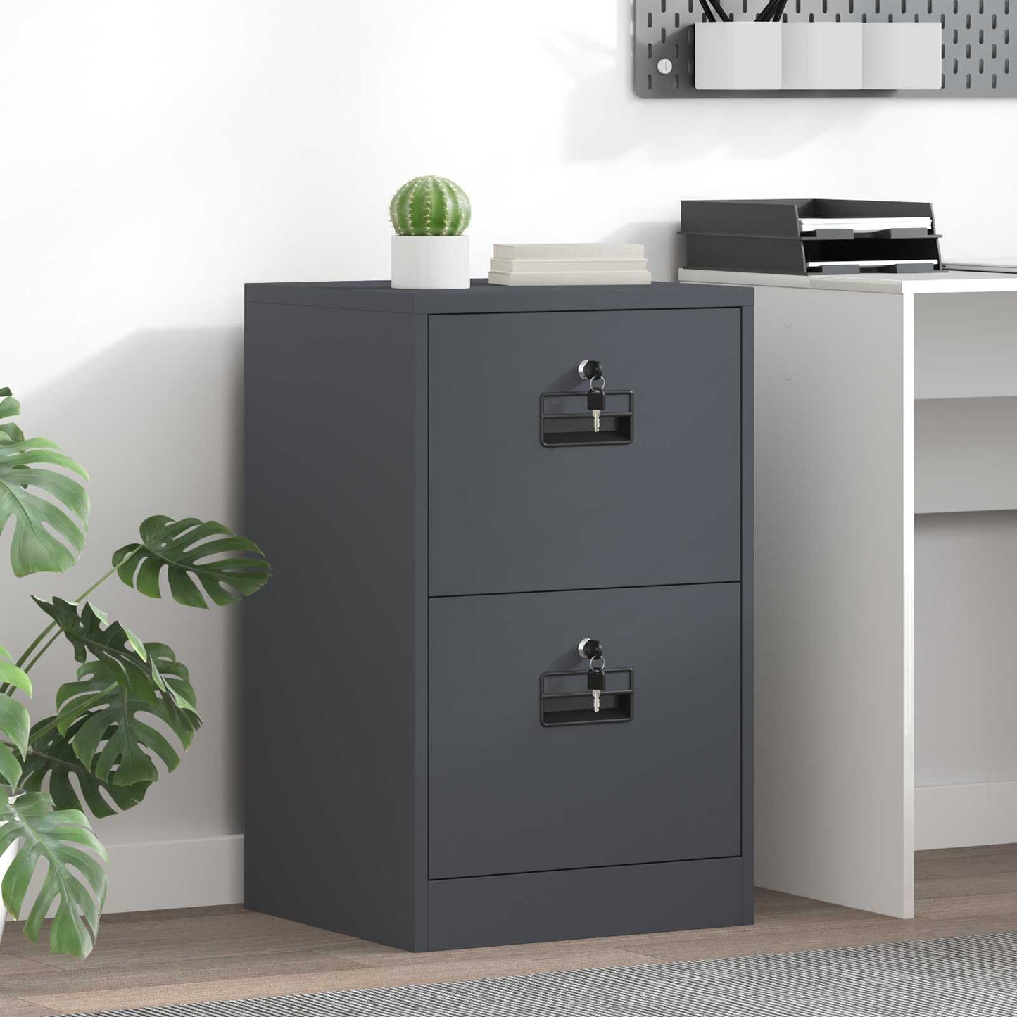 File Cabinet Anthracite 45.5 x 42 x 74.5 cm Cold-Rolled Steel