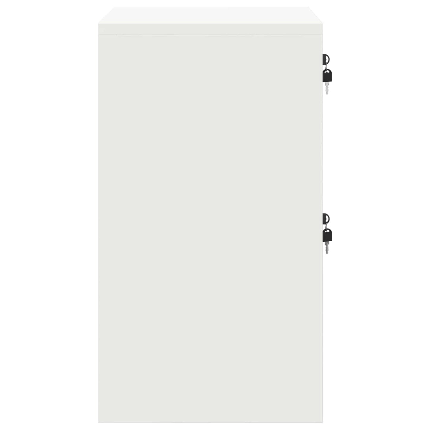 File Cabinet White 45.5 x 42 x 74.5 cm Cold-Rolled Steel