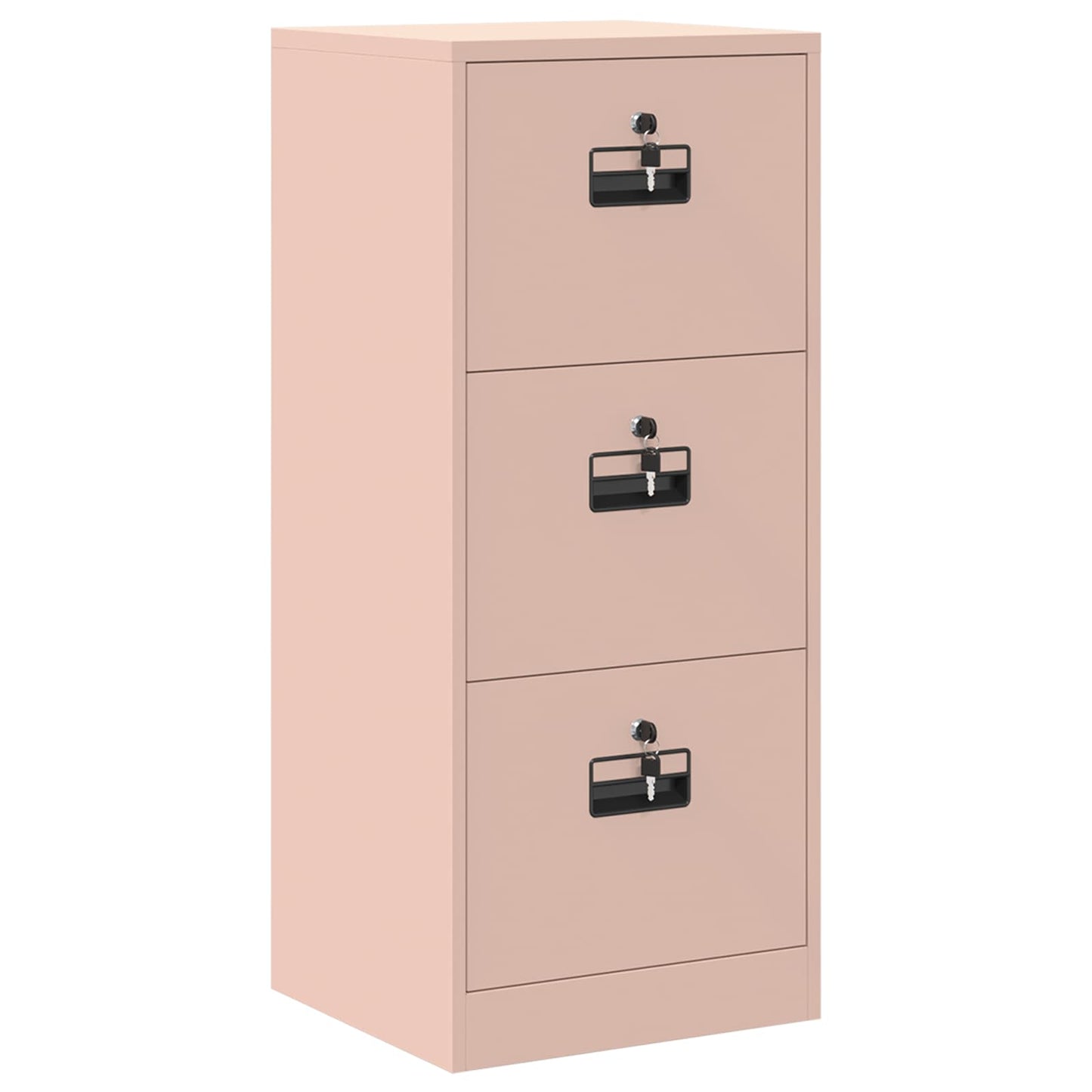 File Cabinet Pink 45.5 x 42 x 106.5 cm Cold-Rolled Steel