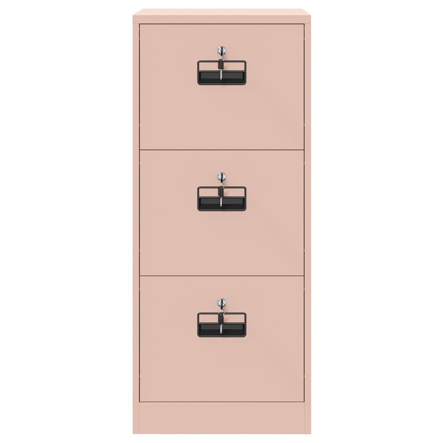 File Cabinet Pink 45.5 x 42 x 106.5 cm Cold-Rolled Steel