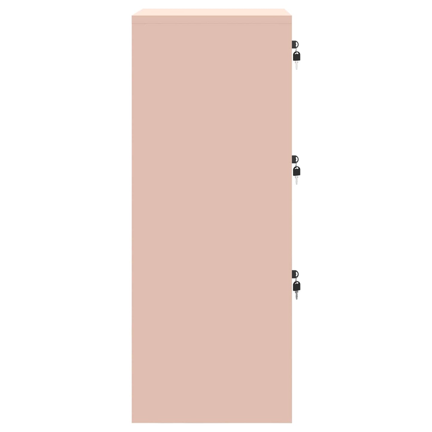 File Cabinet Pink 45.5 x 42 x 106.5 cm Cold-Rolled Steel