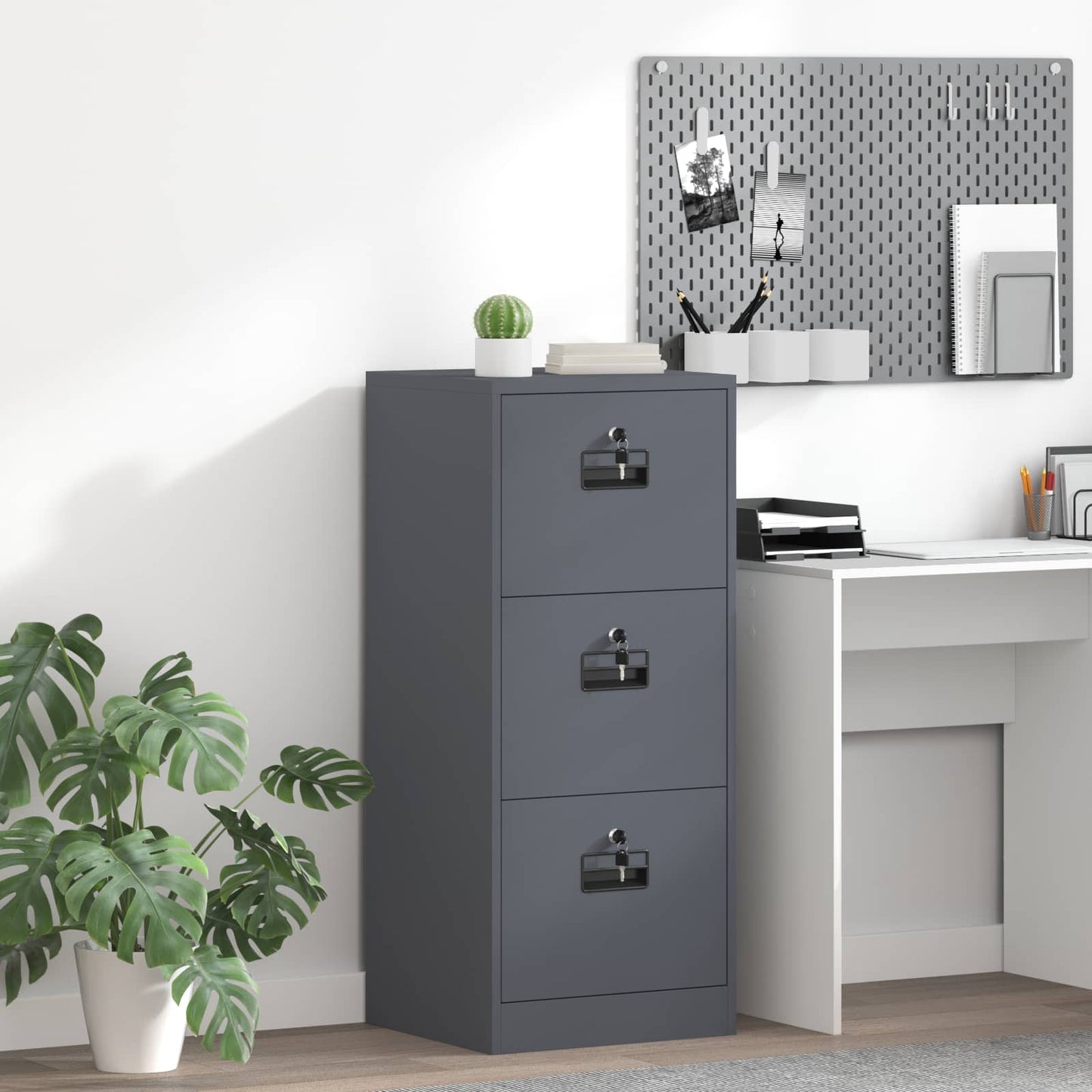 File Cabinet Anthracite 45.5 x 42 x 106.5 cm Cold-Rolled Steel
