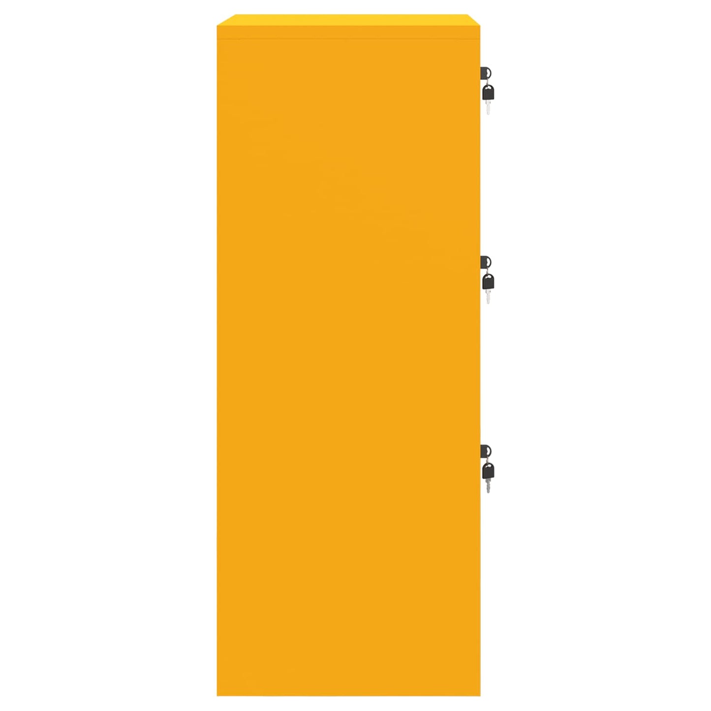 File Cabinet with Drawer Mustard Yellow 45.5 x 42 x 106.5 cm