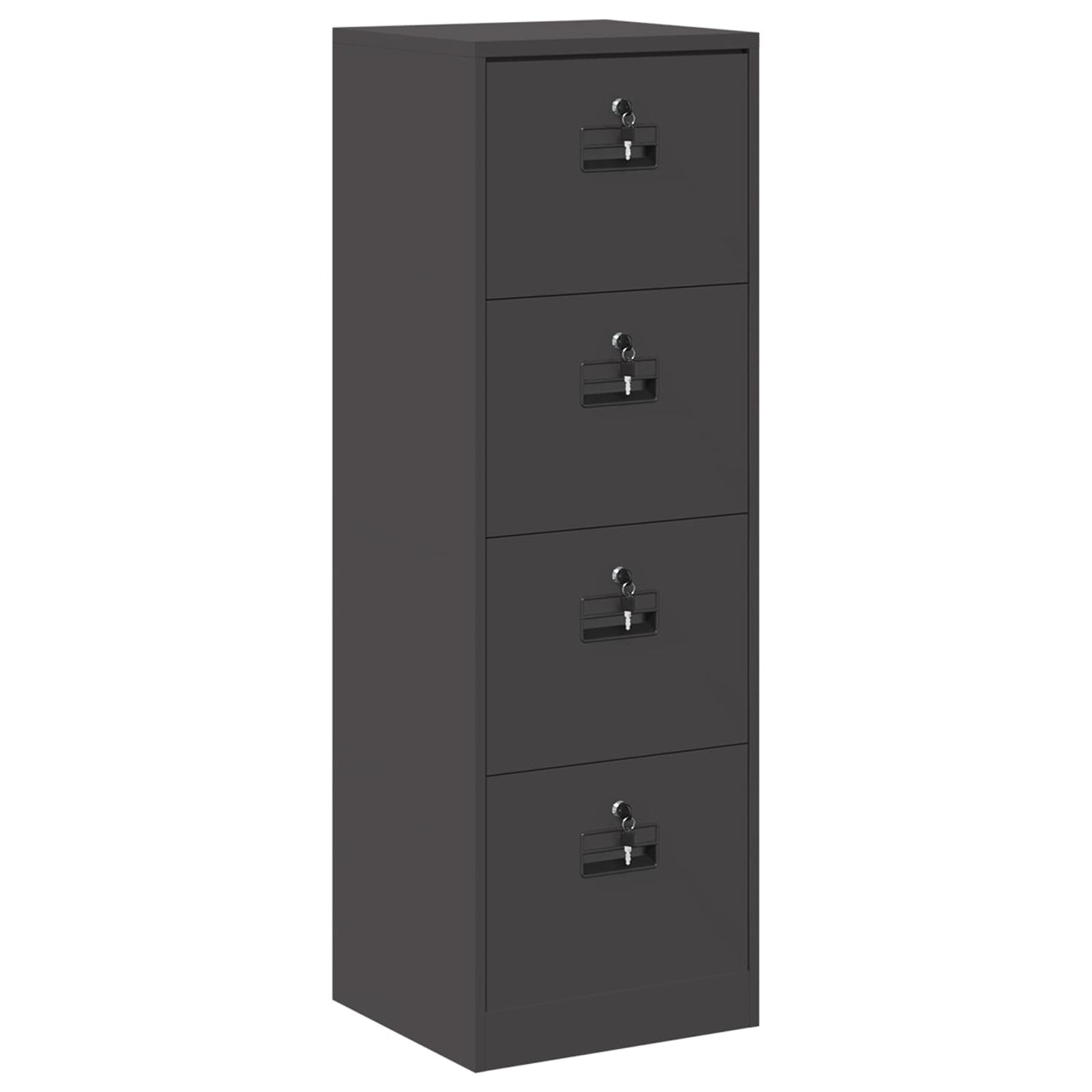 File Cabinet Black 45.5 x 42 x 139 cm Cold-Rolled Steel