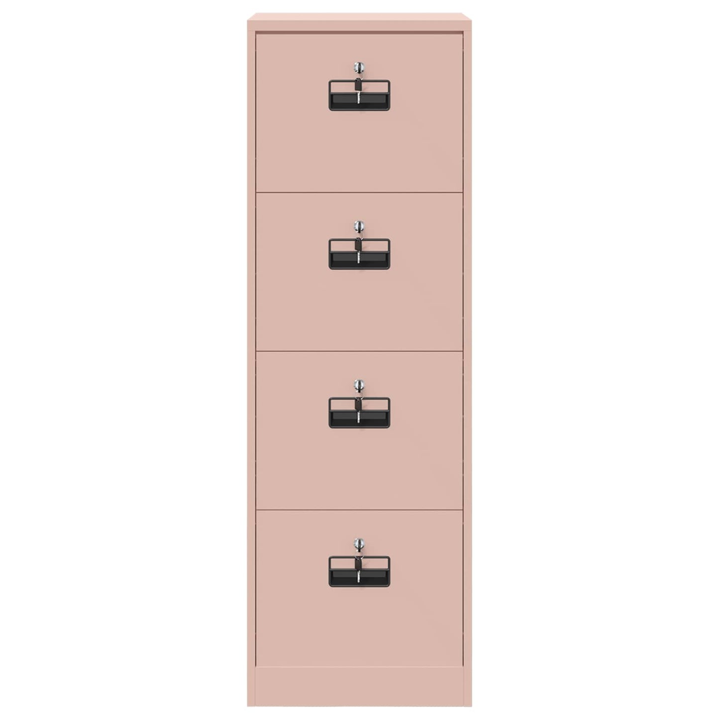File Cabinet Pink 45.5 x 42 x 139 cm Cold-Rolled Steel