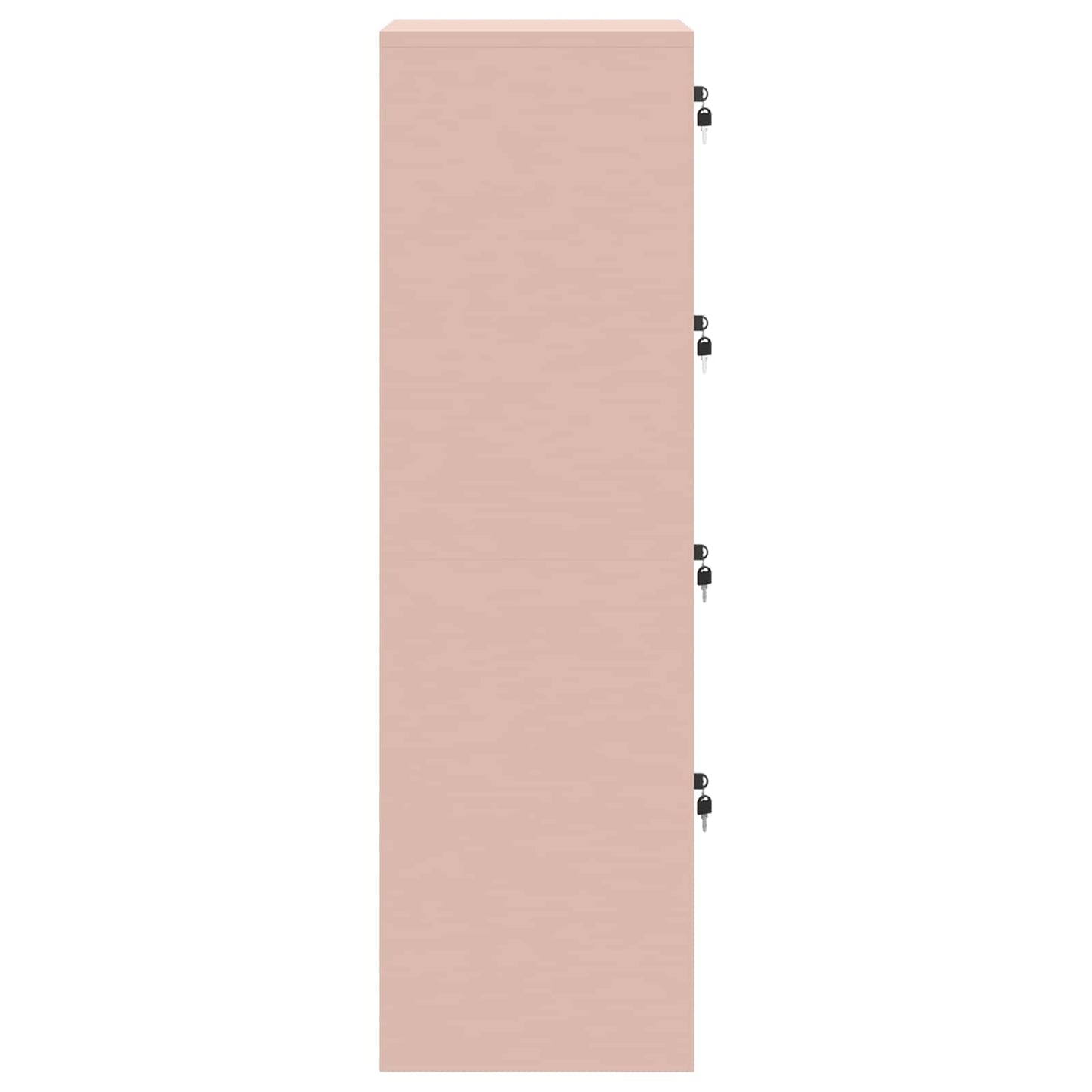 File Cabinet Pink 45.5 x 42 x 139 cm Cold-Rolled Steel