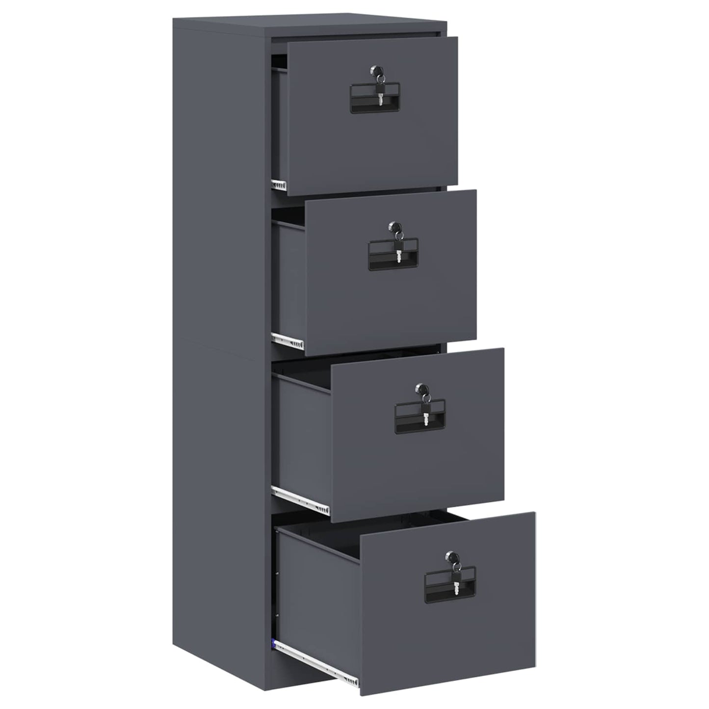 File Cabinet Anthracite 45.5 x 42 x 139 cm Cold-Rolled Steel