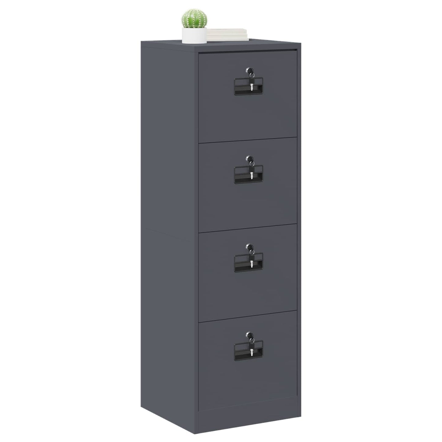 File Cabinet Anthracite 45.5 x 42 x 139 cm Cold-Rolled Steel