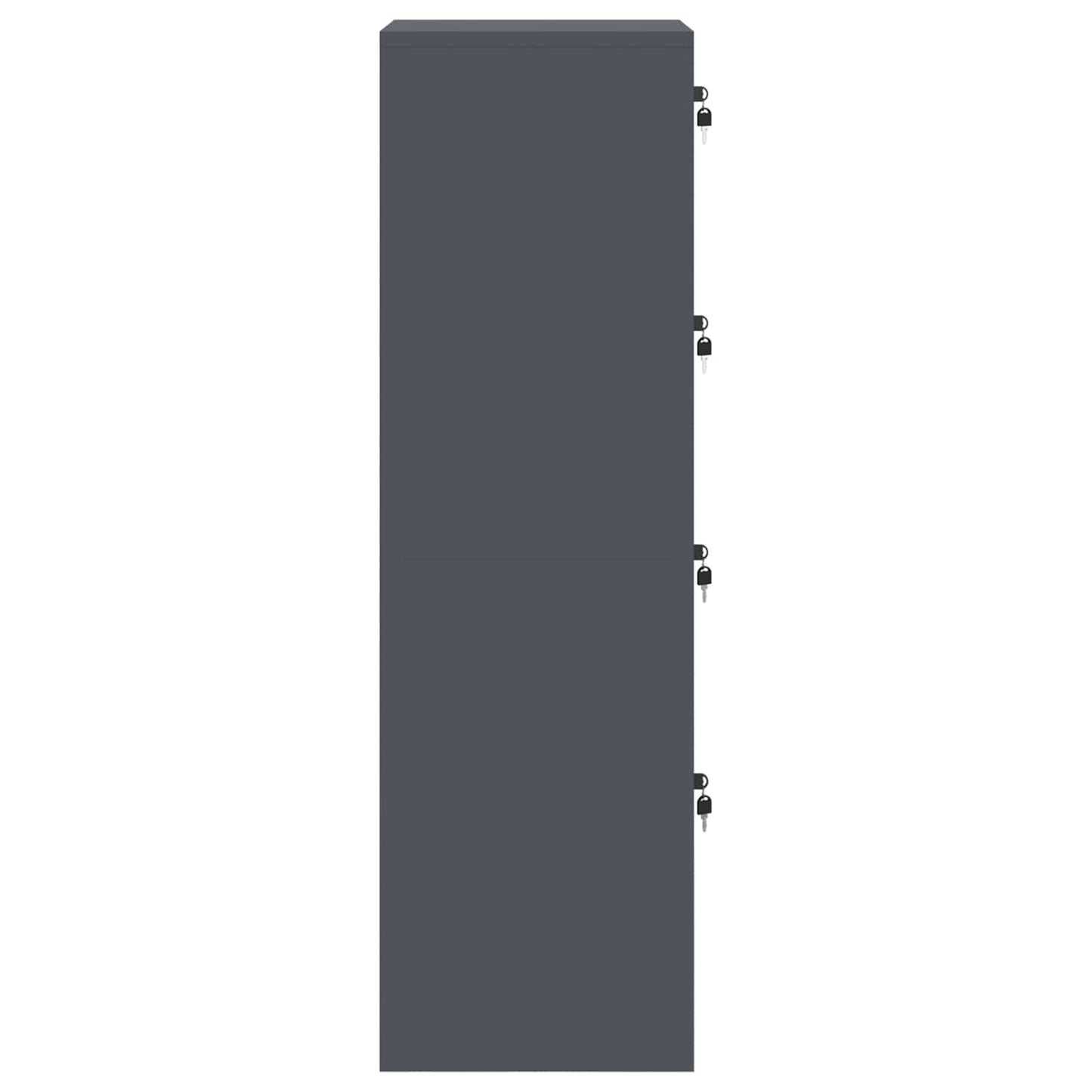File Cabinet Anthracite 45.5 x 42 x 139 cm Cold-Rolled Steel