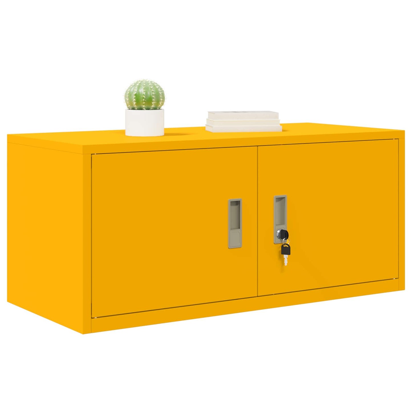 Storage Cabinet Mustard Yellow 90 x 40 x 40 cm Steel