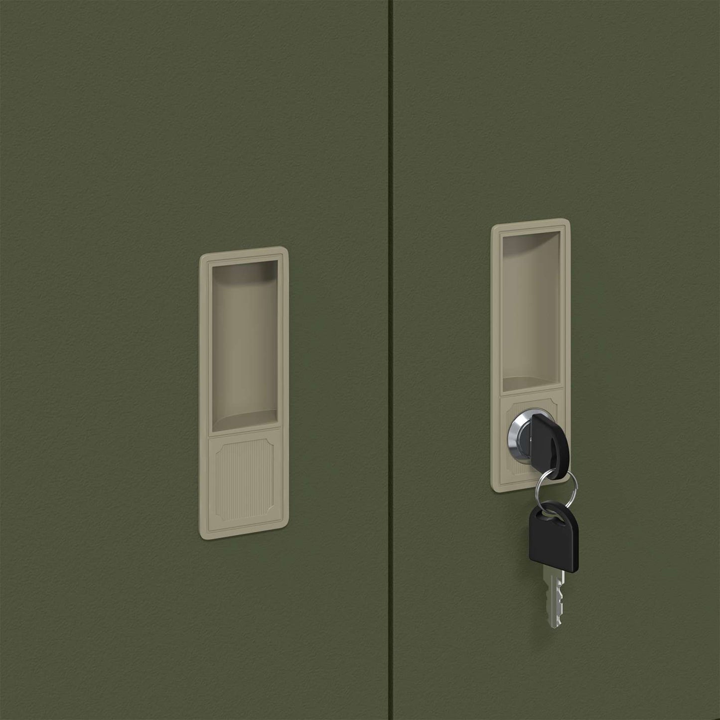 Storage Cabinet Olive Green 90 x 40 x 40 cm Steel